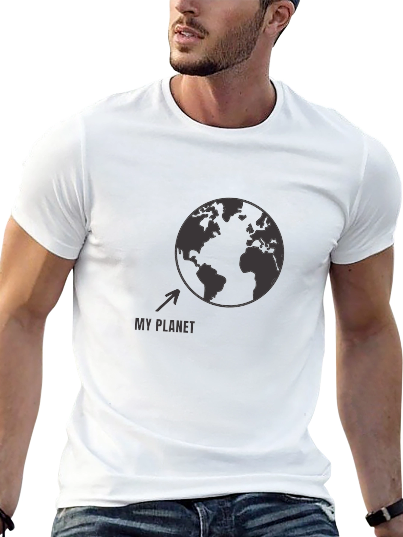 My Planet Earth Graphic T-Shirt - Black