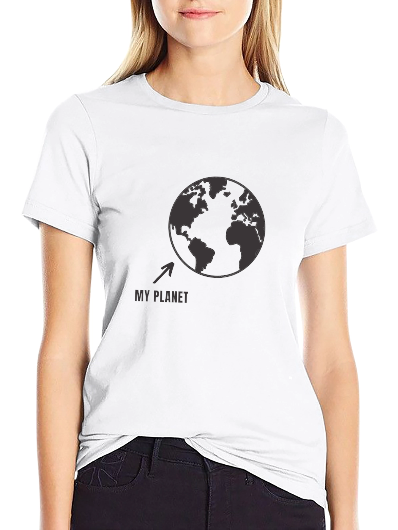 My Planet Earth Graphic T-Shirt - Black