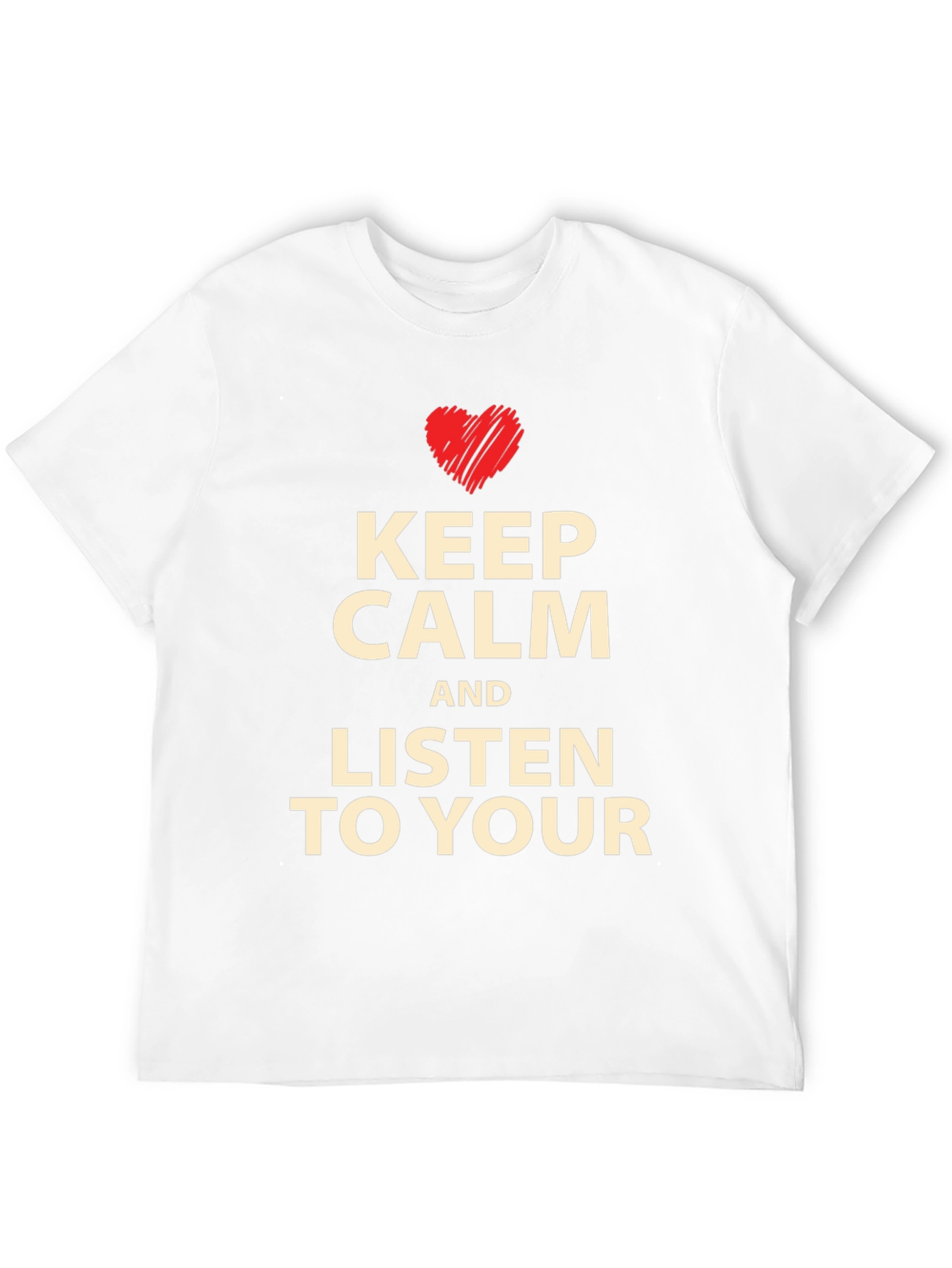 Keep Calm T-Shirt - Heart Graphic Tee