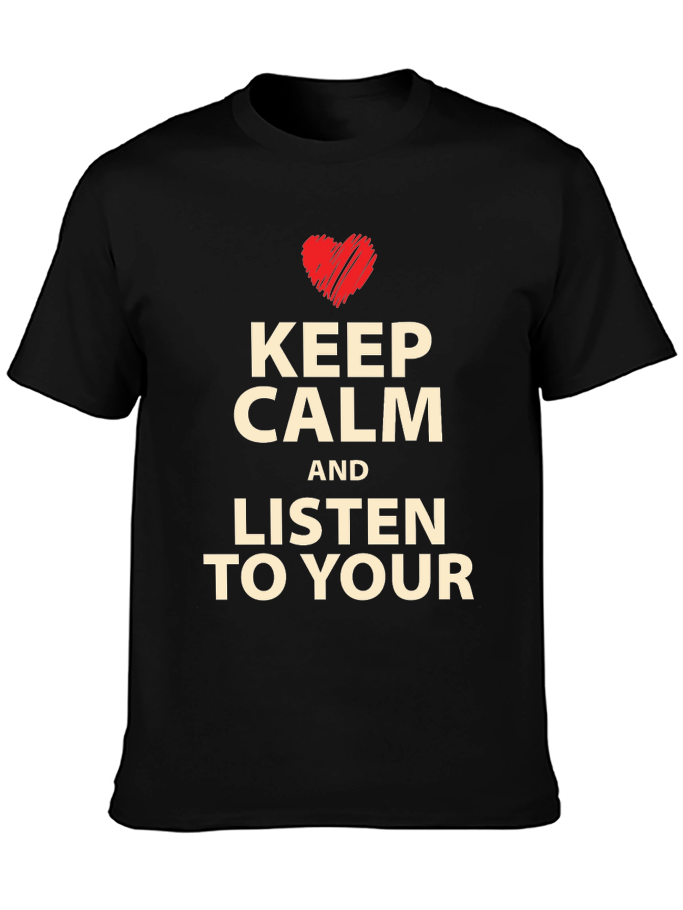 Keep Calm T-Shirt - Heart Graphic Tee