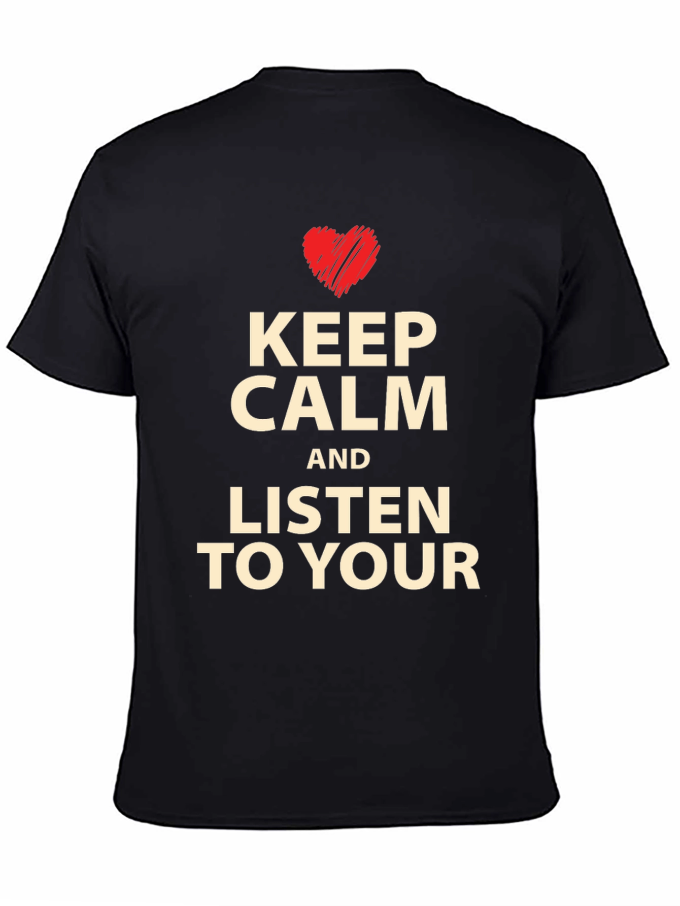 Keep Calm T-Shirt - Heart Graphic Tee