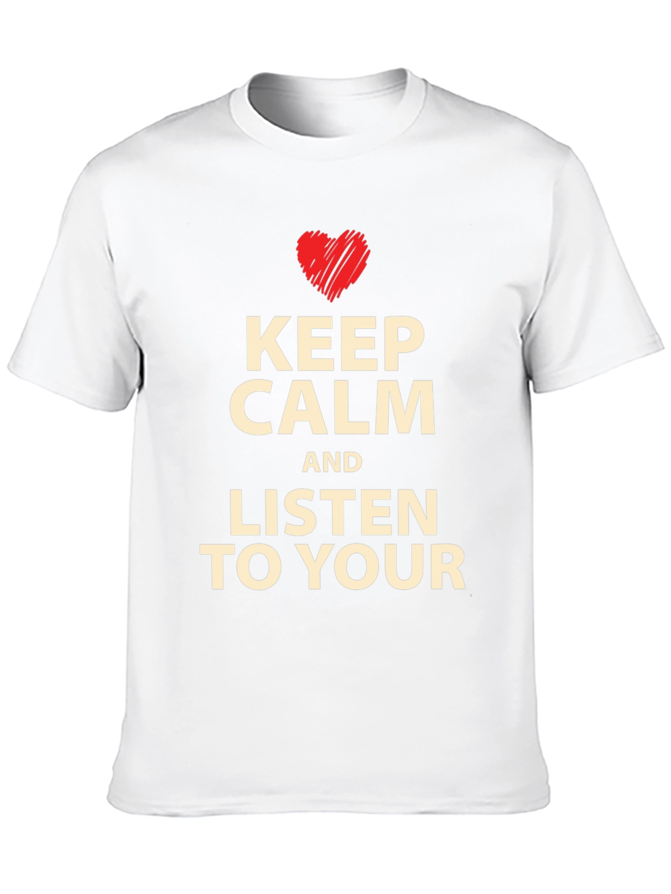 Keep Calm T-Shirt - Heart Graphic Tee