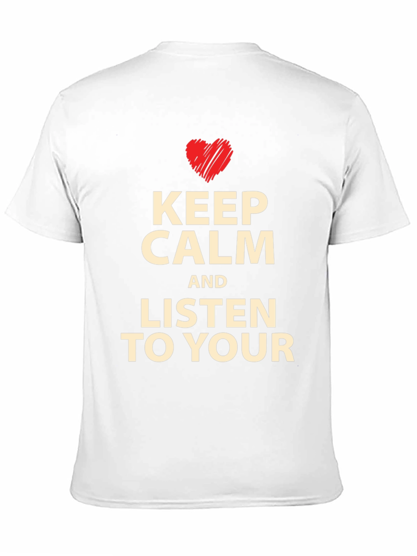 Keep Calm T-Shirt - Heart Graphic Tee