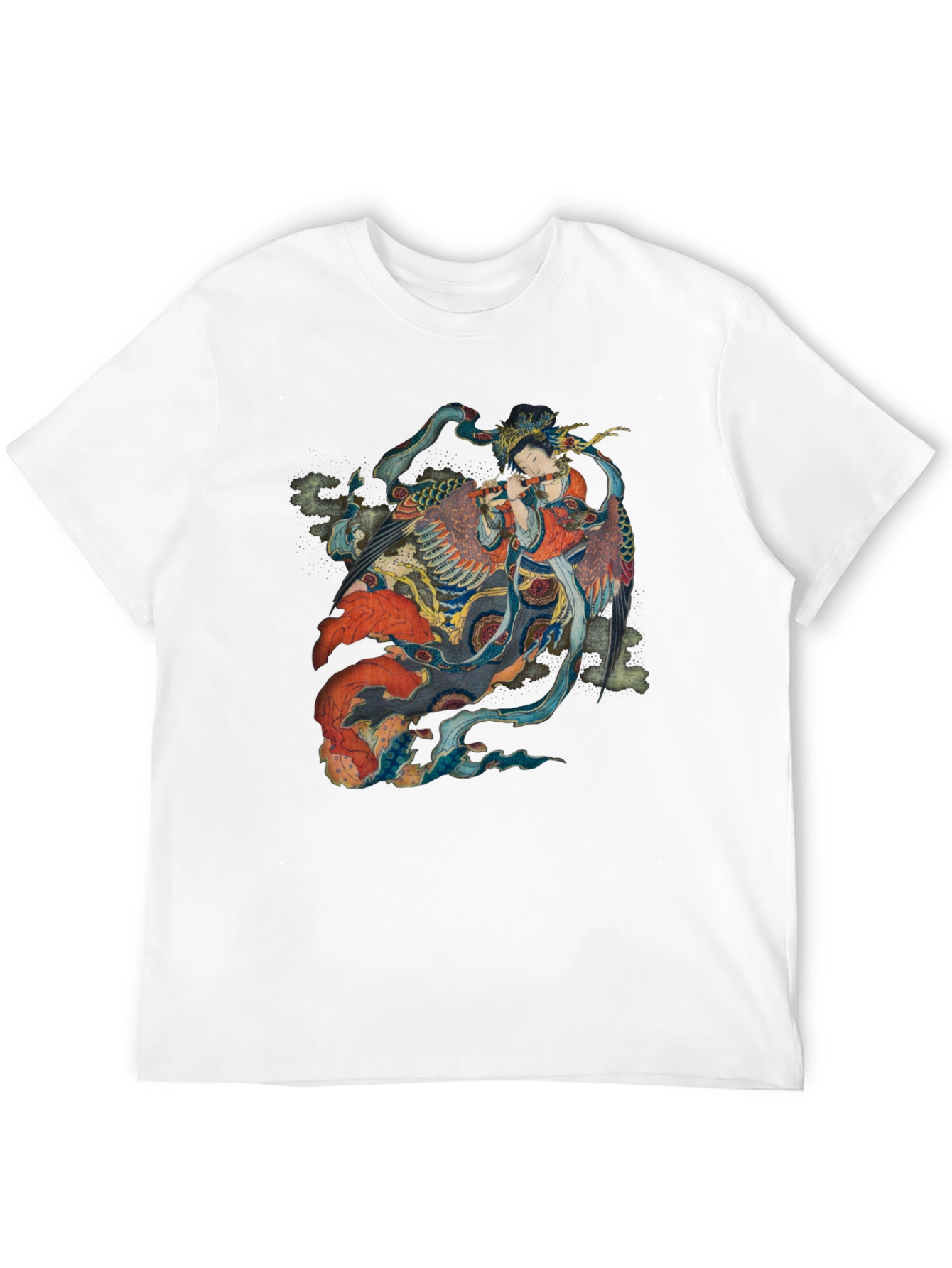 Oriental Phoenix T-Shirt - Black Cotton Tee