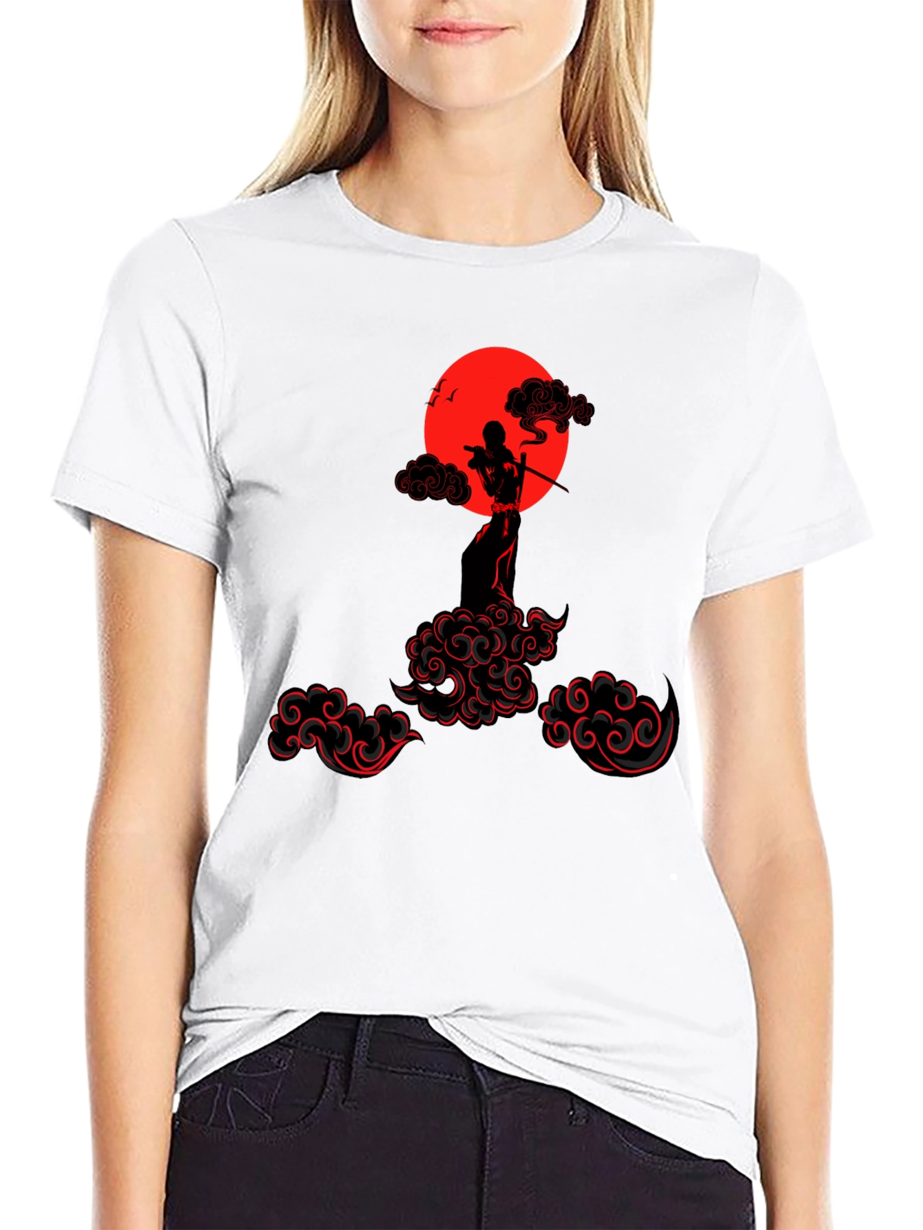 Samurai Silhouette Graphic Tee