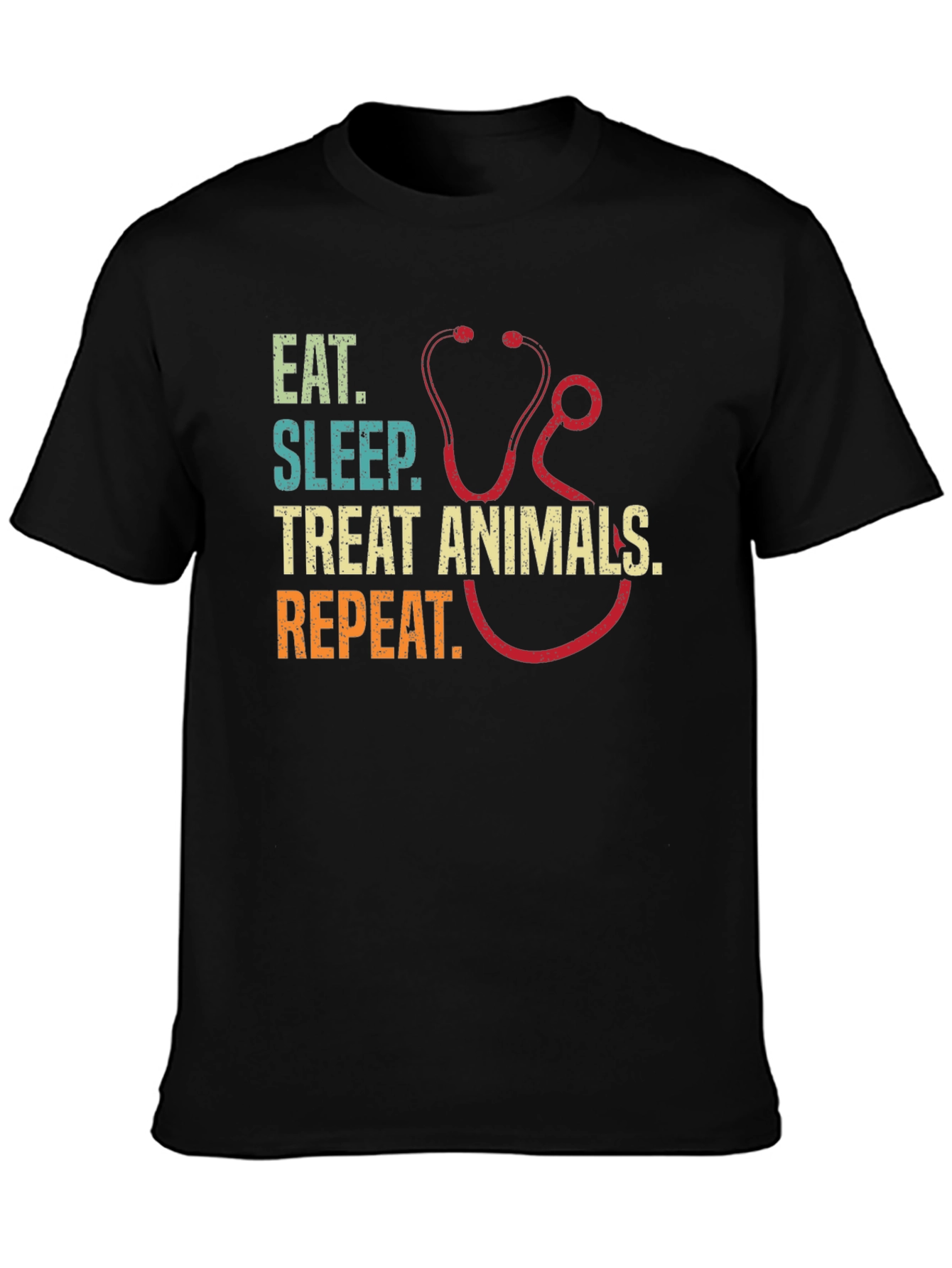 Eat Sleep Treat Animals Repeat T-Shirt