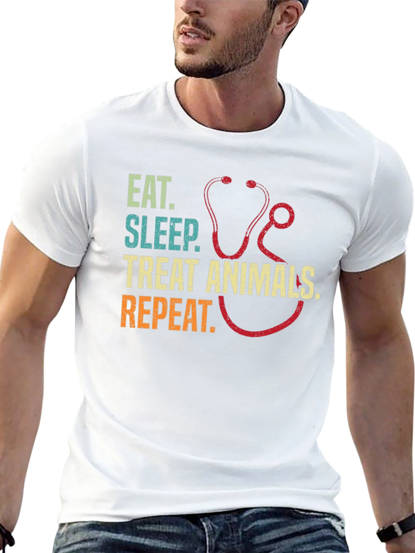 Eat Sleep Treat Animals Repeat T-Shirt