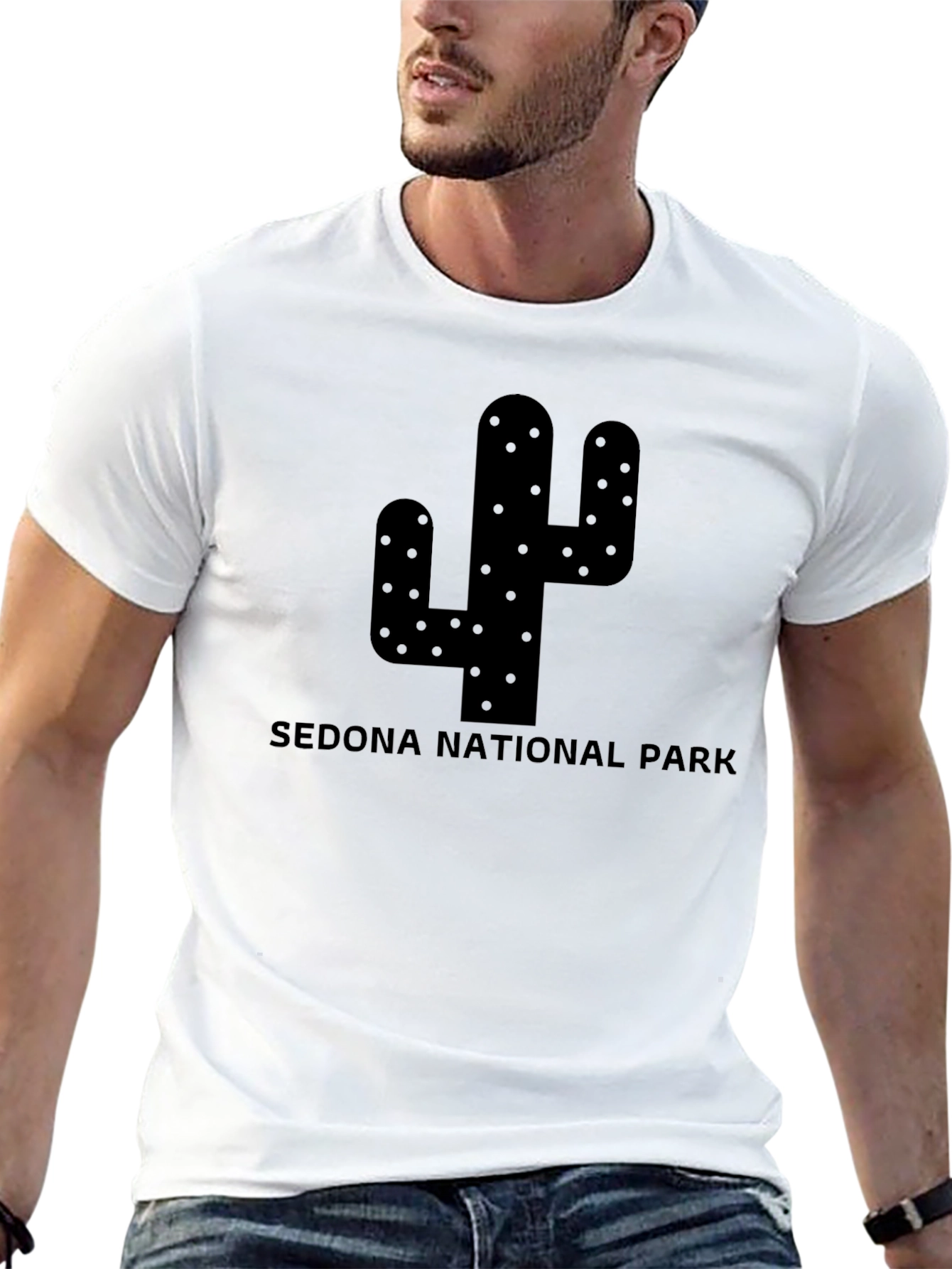 Sedona National Park Cactus Graphic T-Shirt