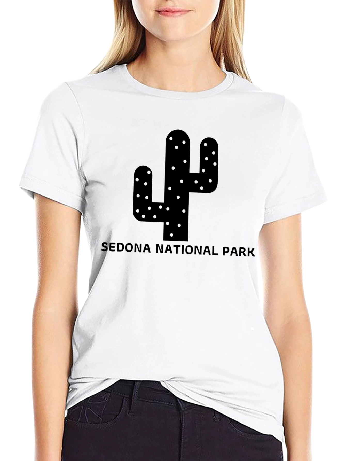 Sedona National Park Cactus Graphic T-Shirt