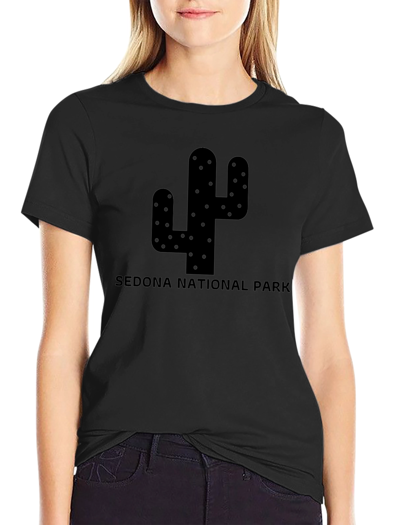 Sedona National Park Cactus Graphic T-Shirt