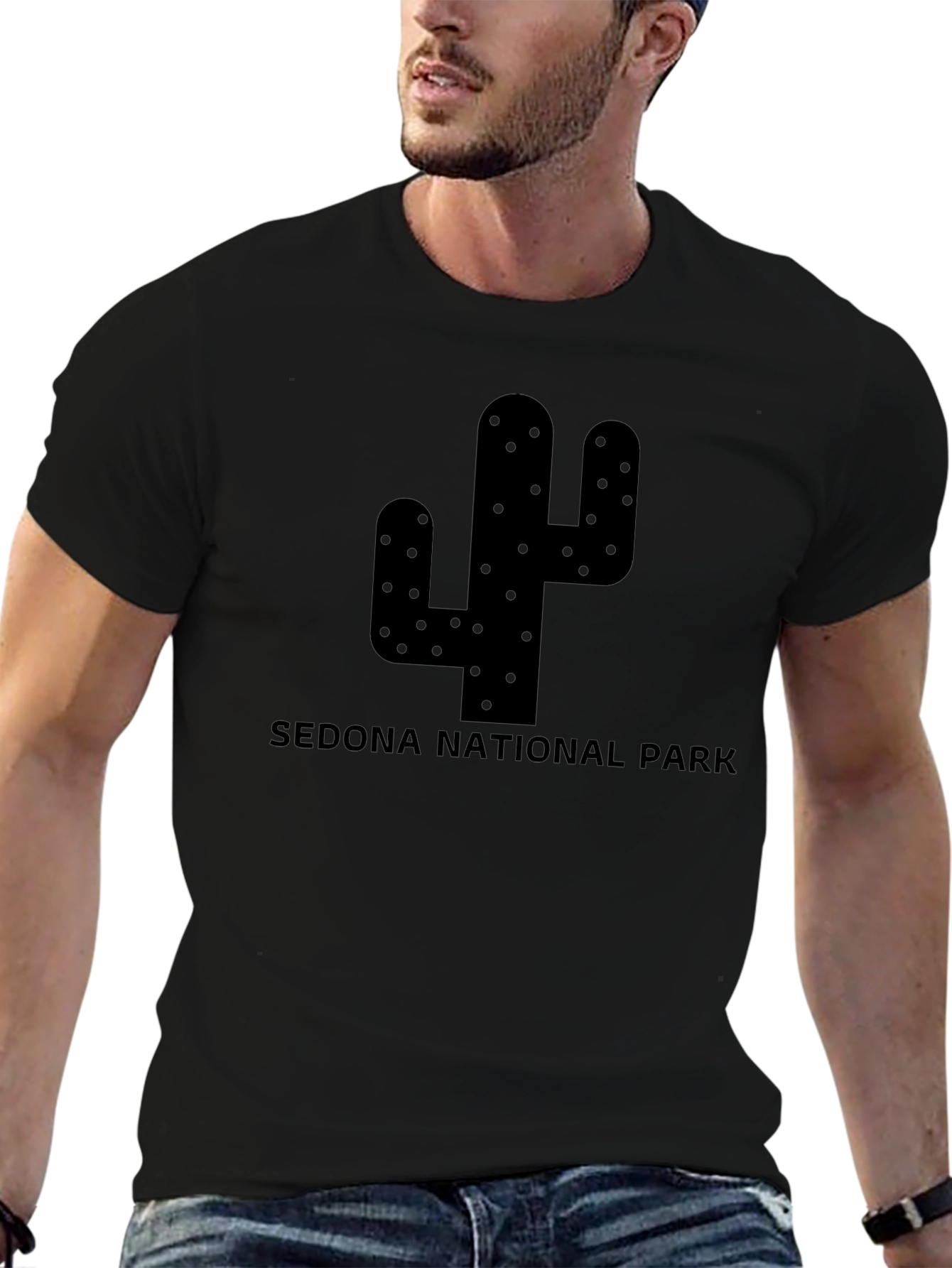 Sedona National Park Cactus Graphic T-Shirt