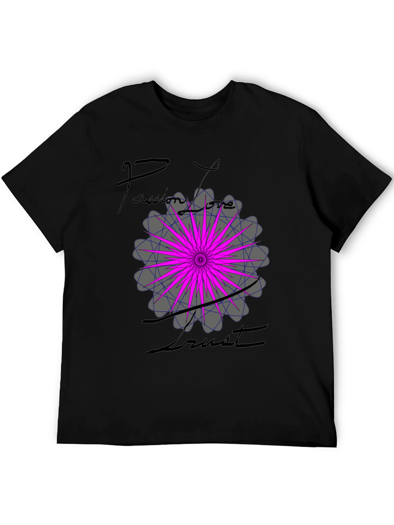 Passion Love Trust Graphic Tee - Black
