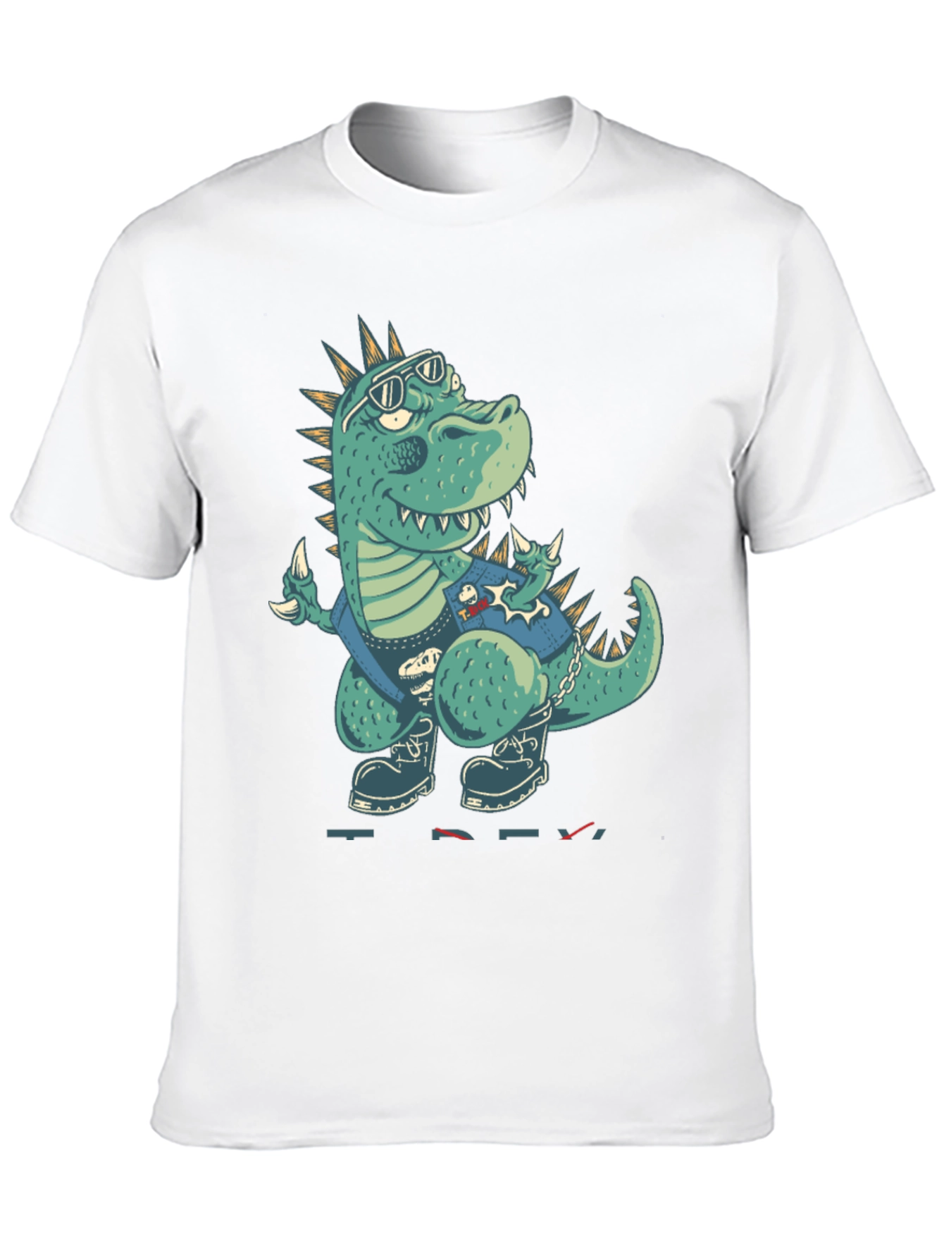 Cool Dinosaur Graphic Print T-Shirt