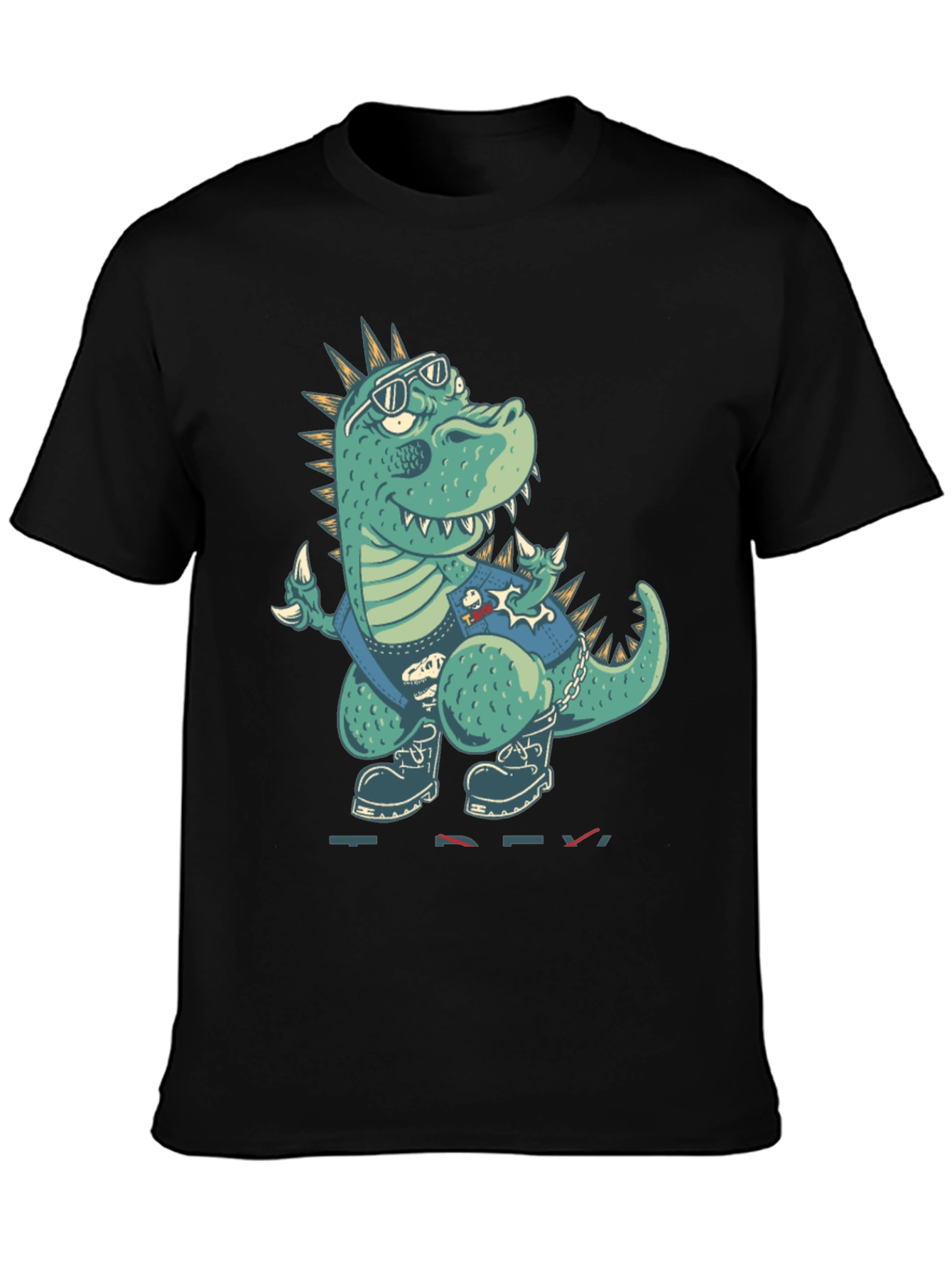 Cool Dinosaur Graphic Print T-Shirt