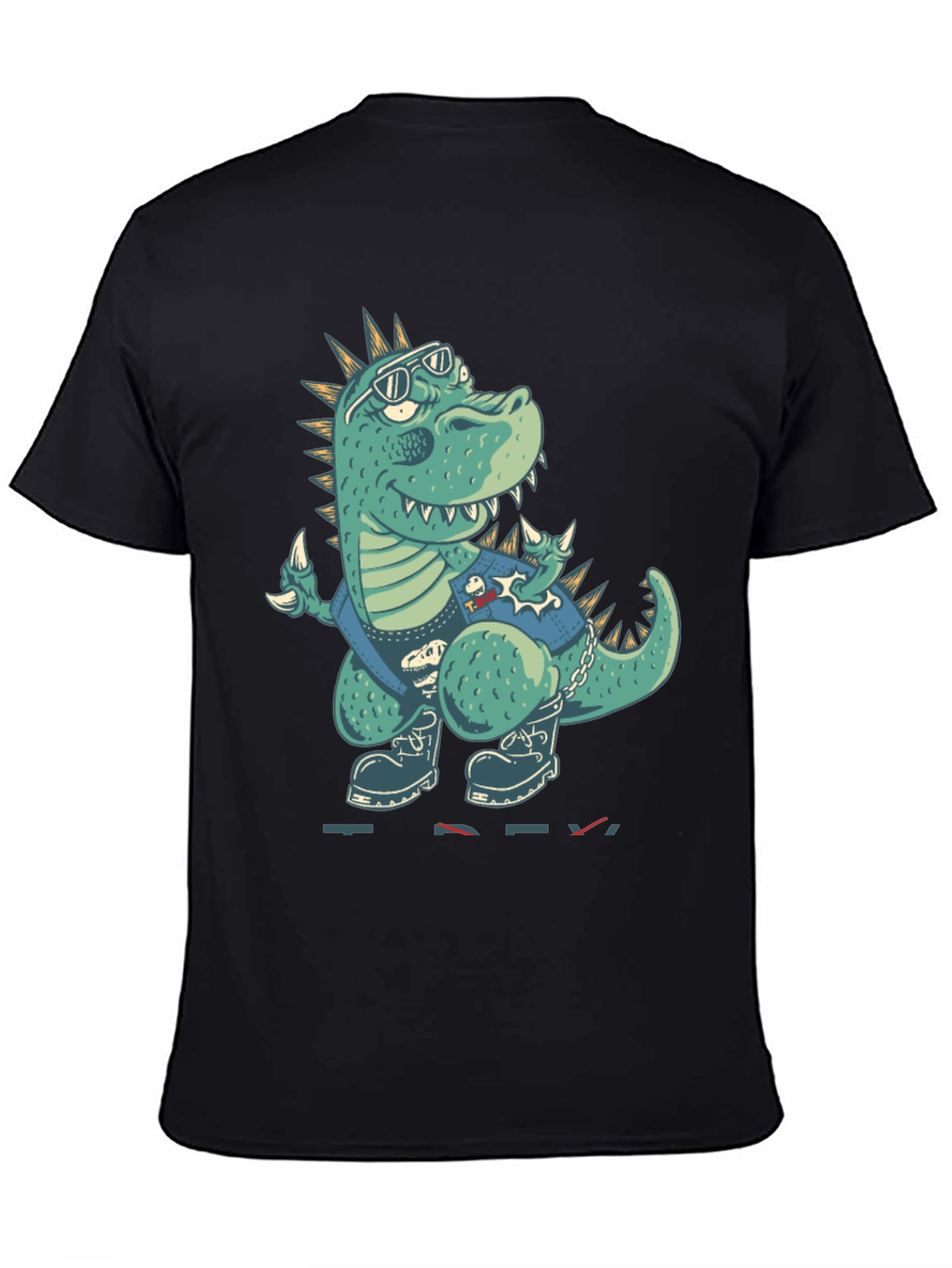 Cool Dinosaur Graphic Print T-Shirt