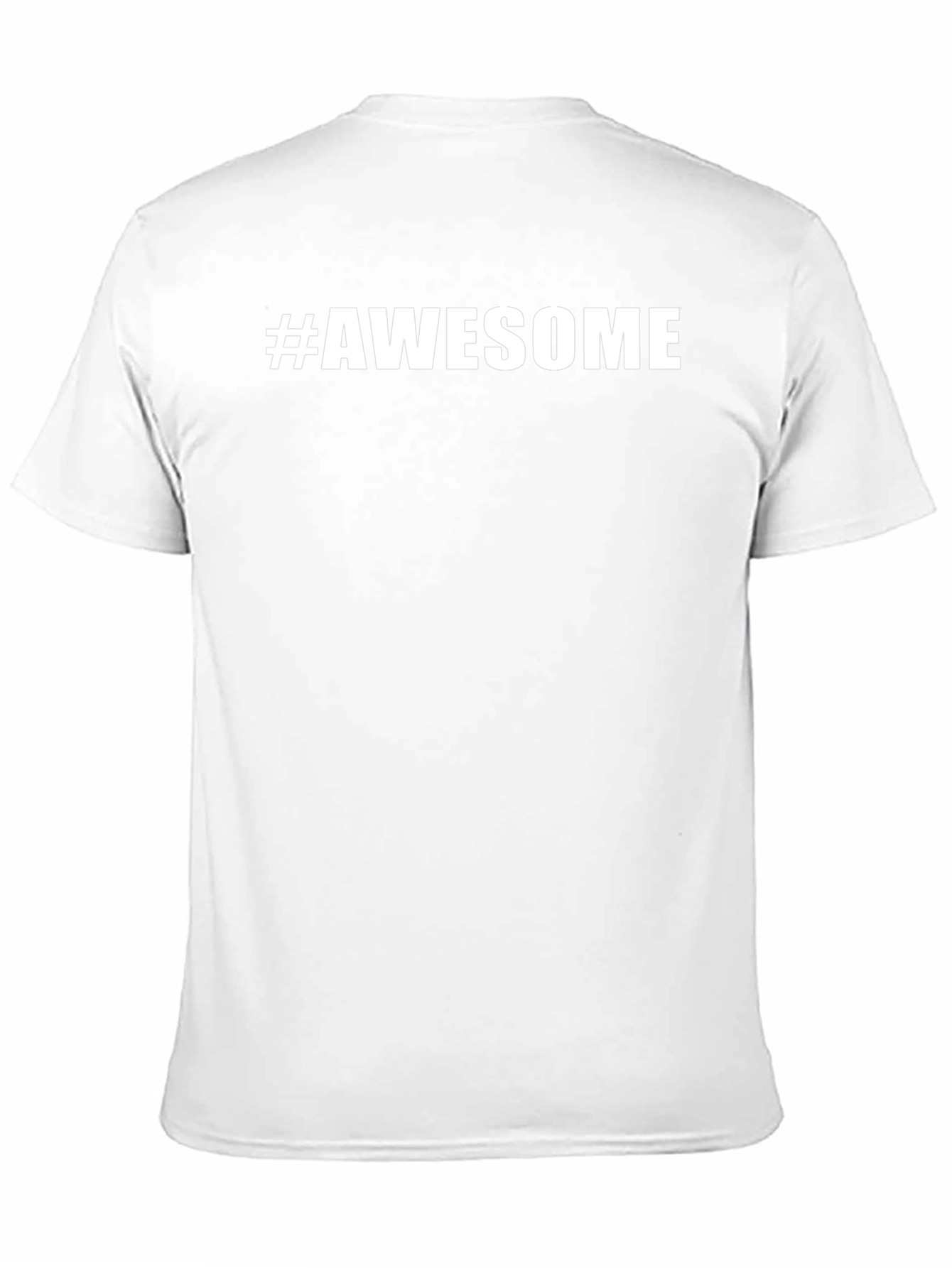 #Awesome Black T-Shirt - Trendy Casual Wear