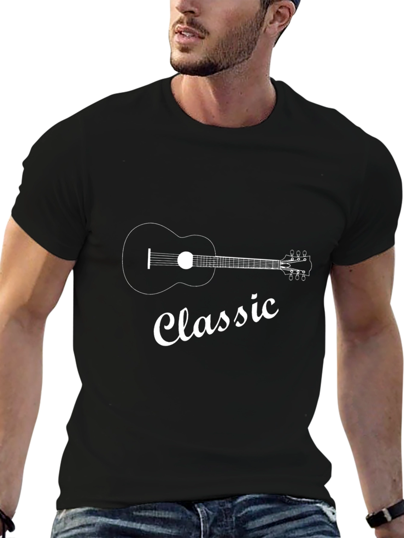 Classic Guitar T-Shirt - Music Lover Tee