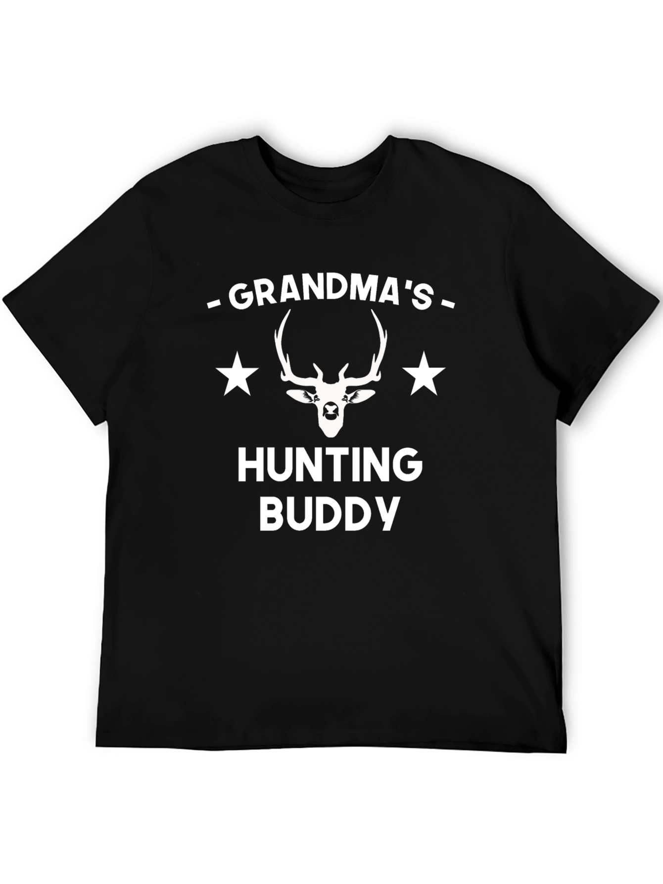 Grandmas Hunting Buddy T-Shirt Deer Antler Star Tee