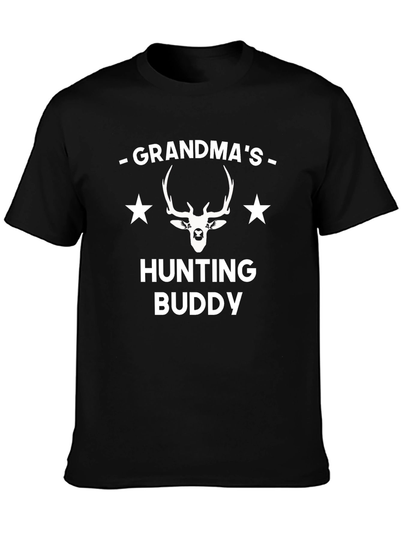 Grandmas Hunting Buddy T-Shirt Deer Antler Star Tee