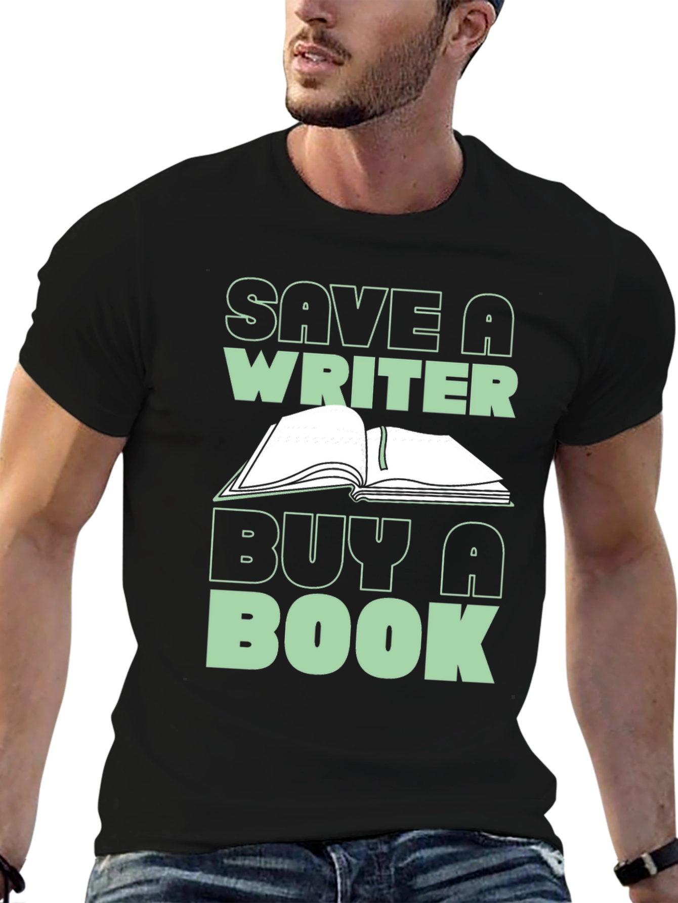 Save a Writer Buy a Book Graphic Tee