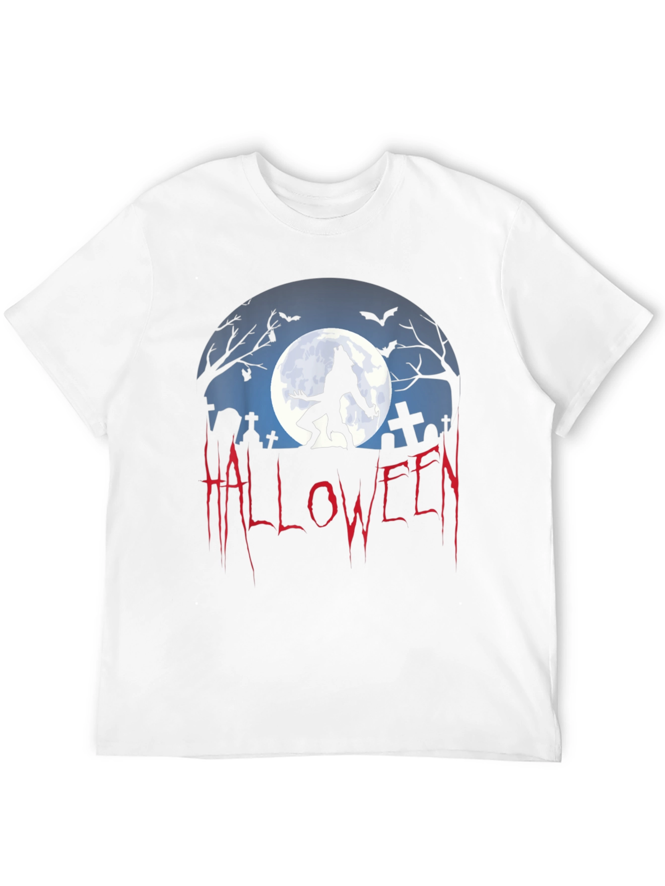 Halloween Werewolf Graphic Tee - Spooky Season Shirt