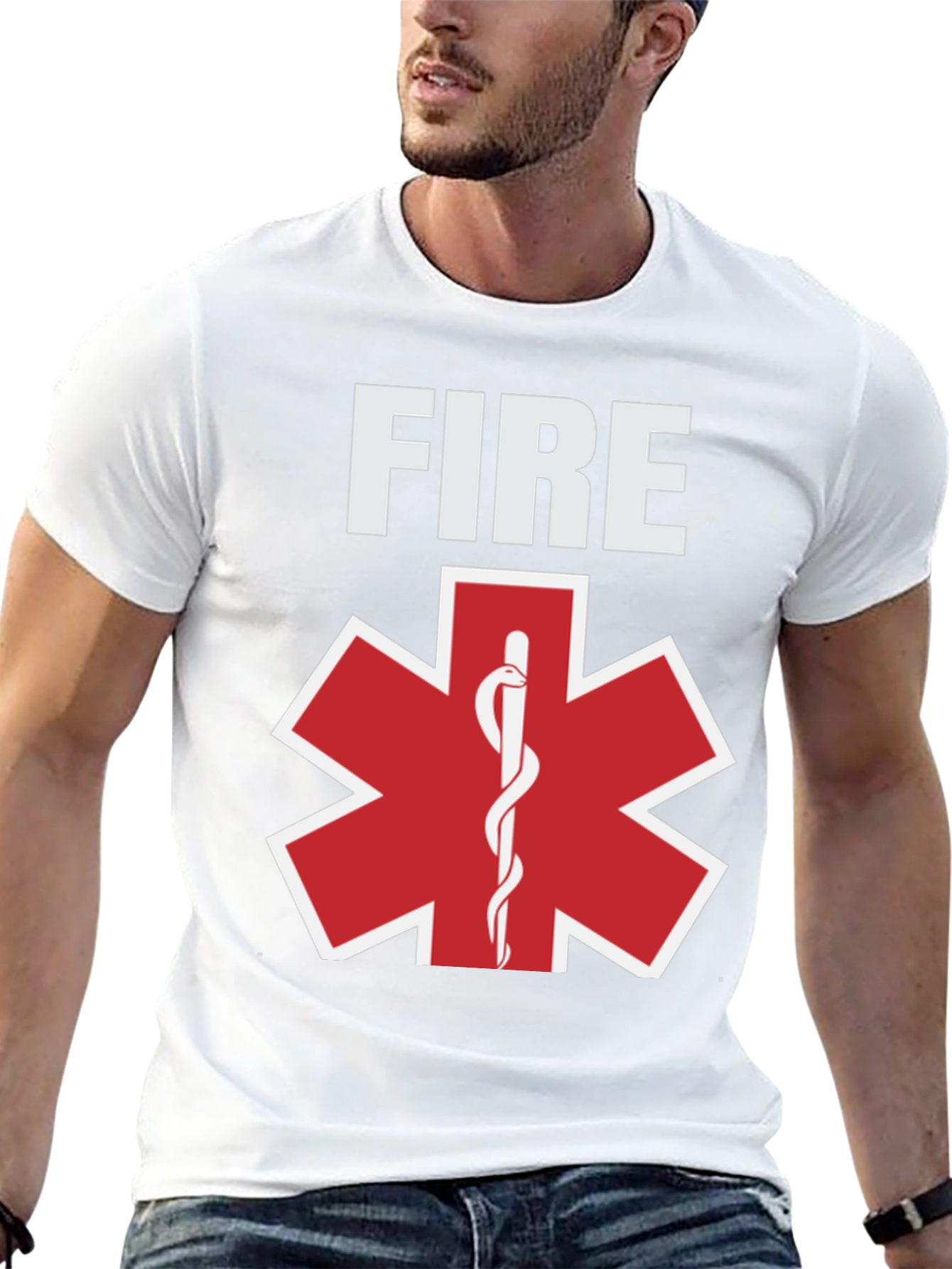 Firefighter EMS Star of Life T-Shirt