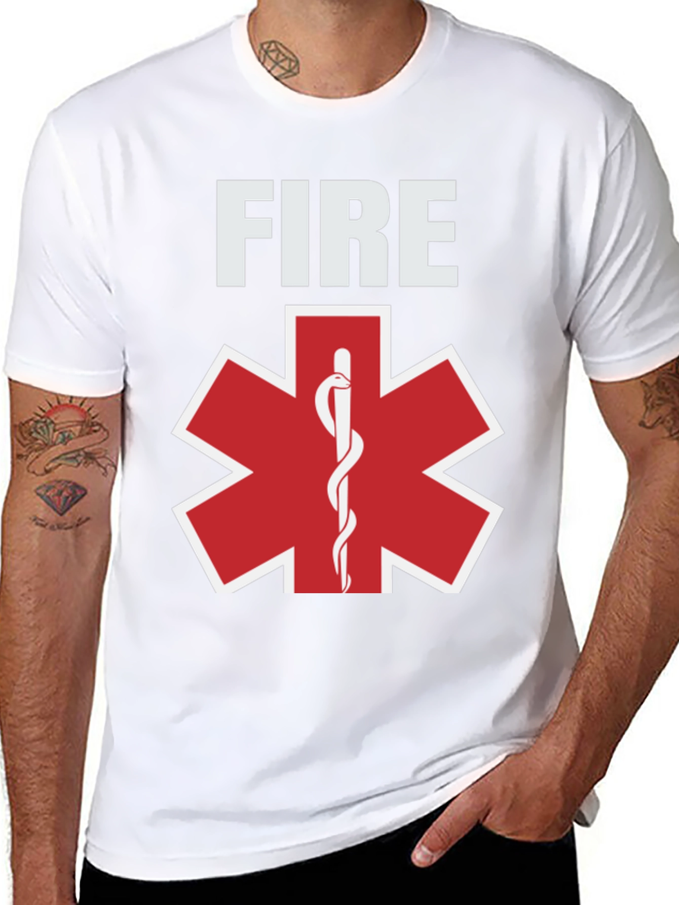 Firefighter EMS Star of Life T-Shirt