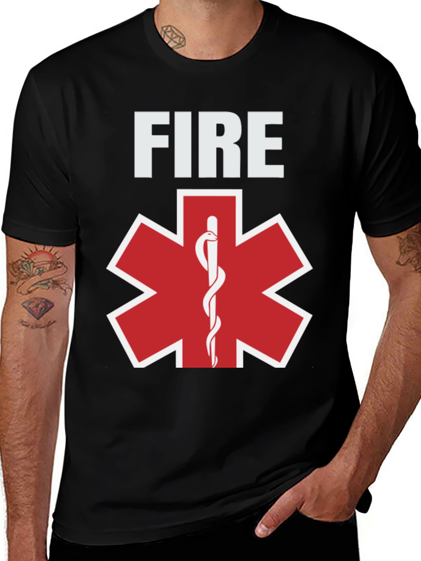 Firefighter EMS Star of Life T-Shirt