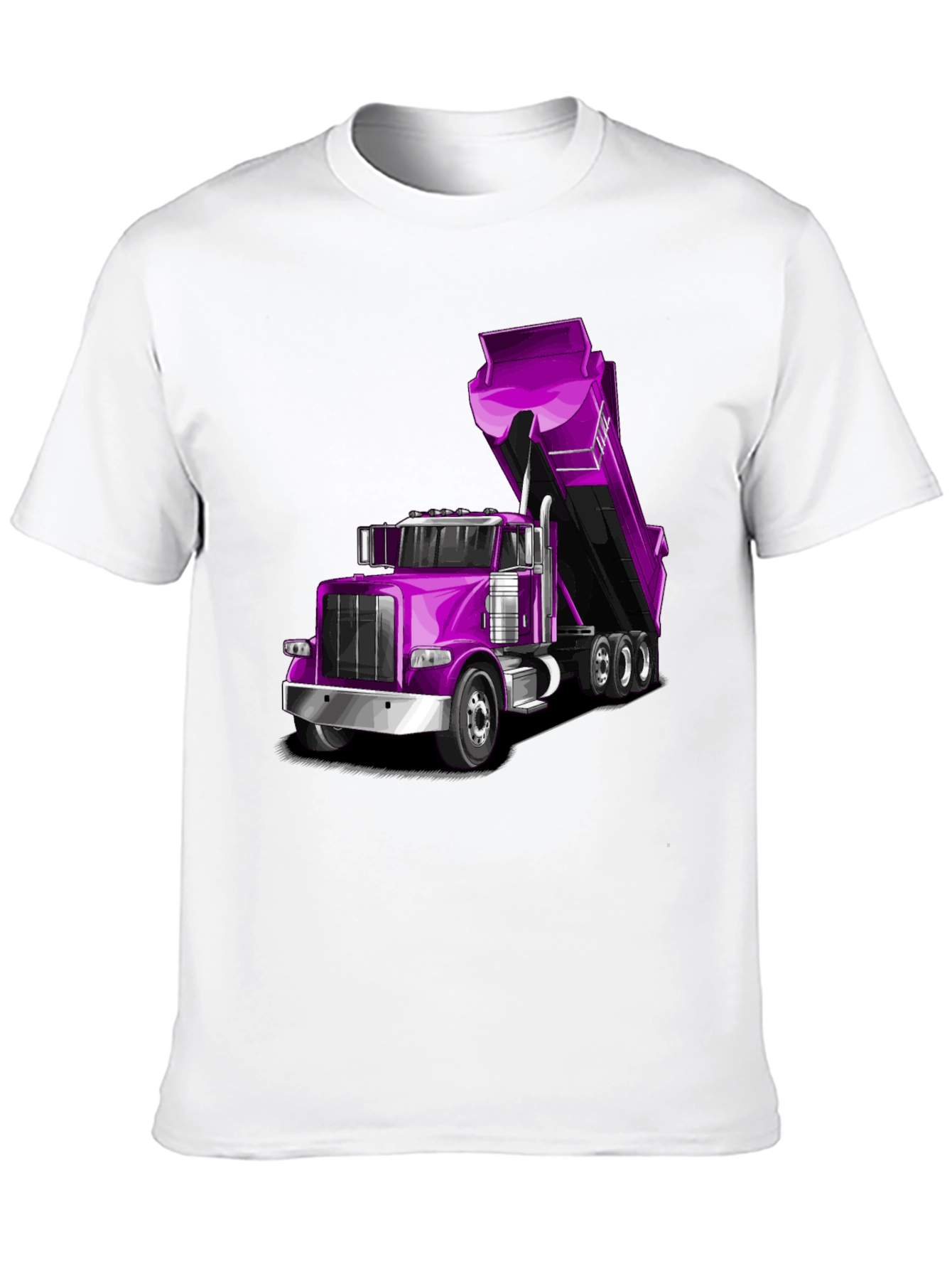Purple Dump Truck Graphic Tee