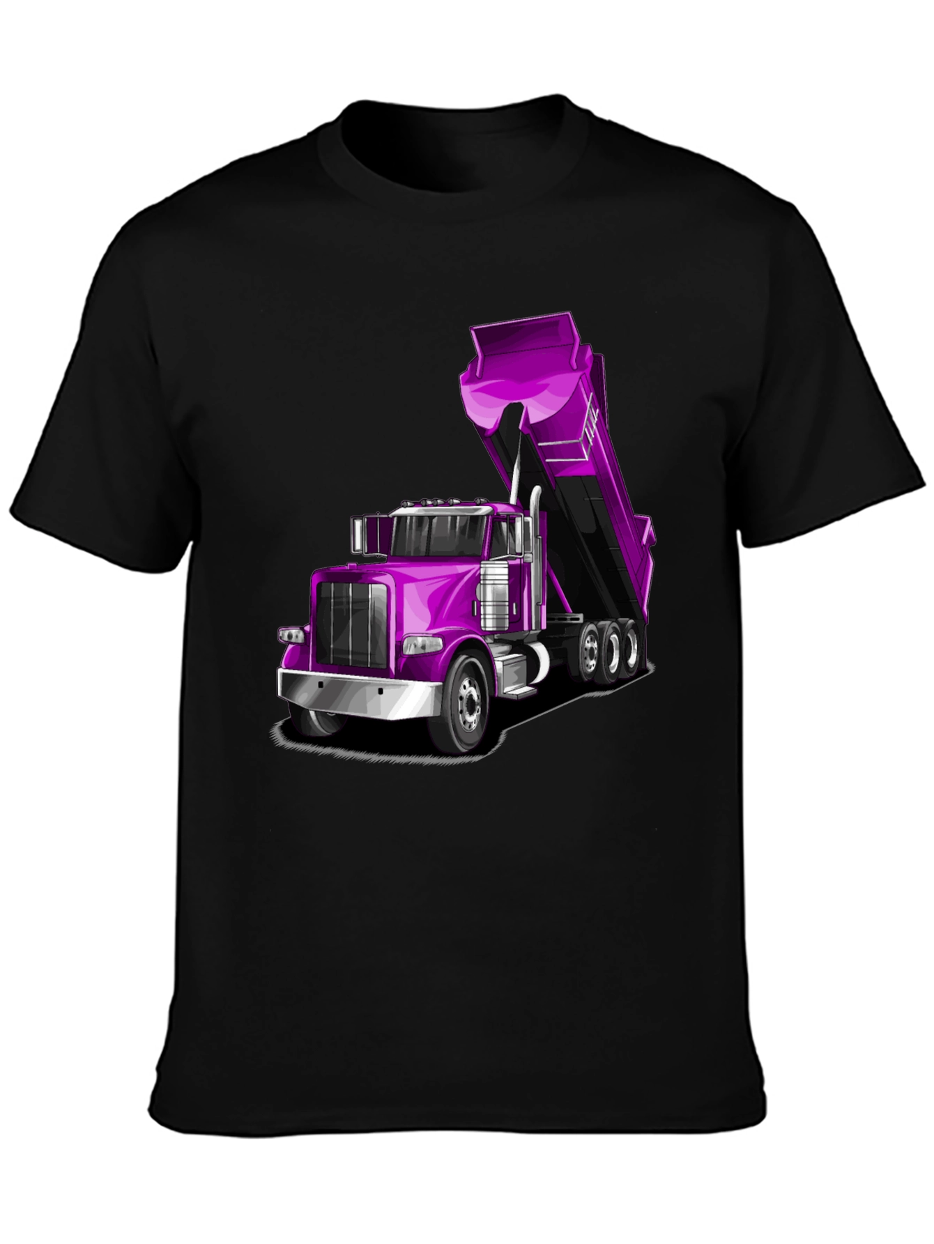 Purple Dump Truck Graphic Tee