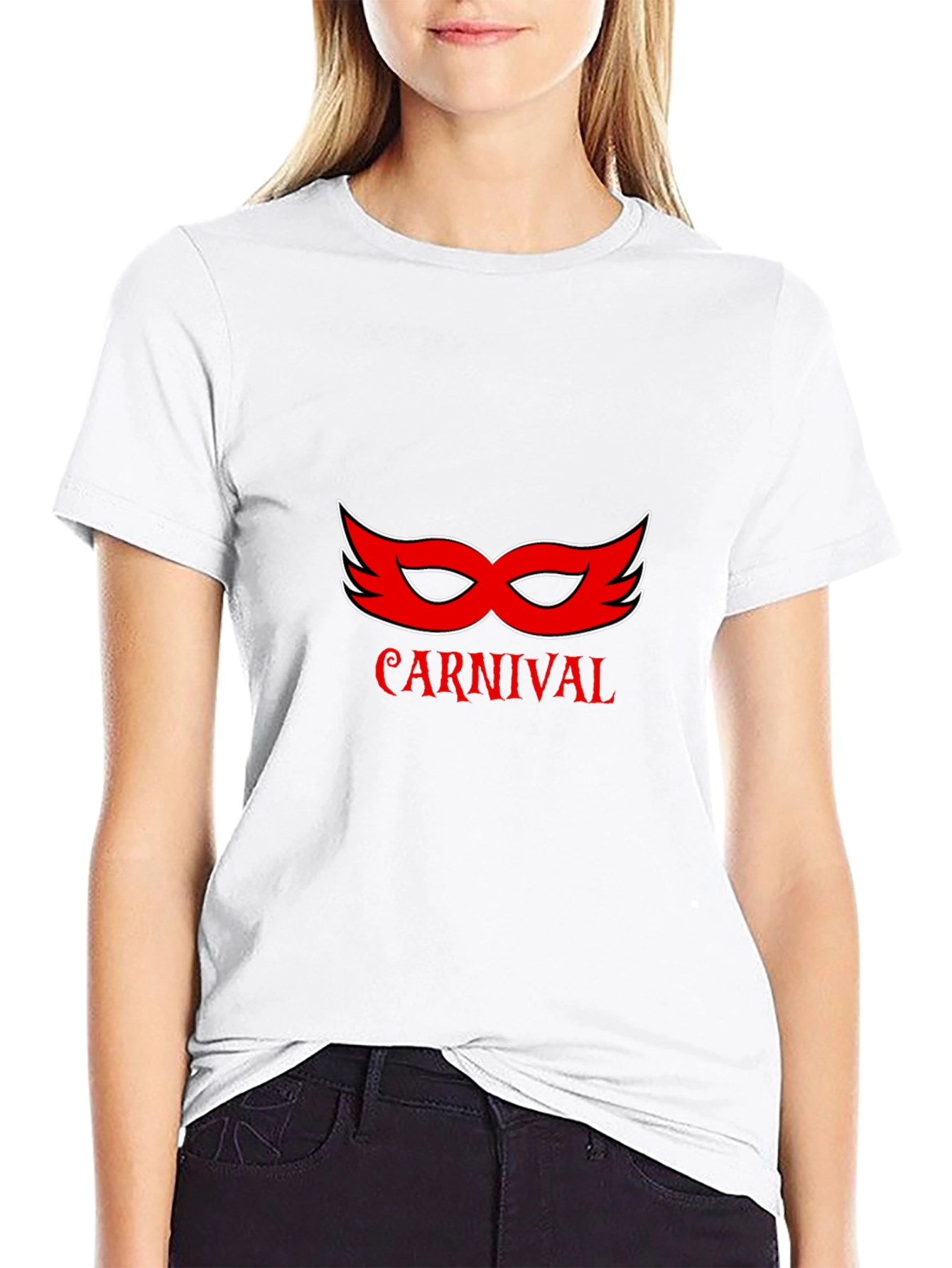 Carnival Mask T-Shirt - Stylish Graphic Tee