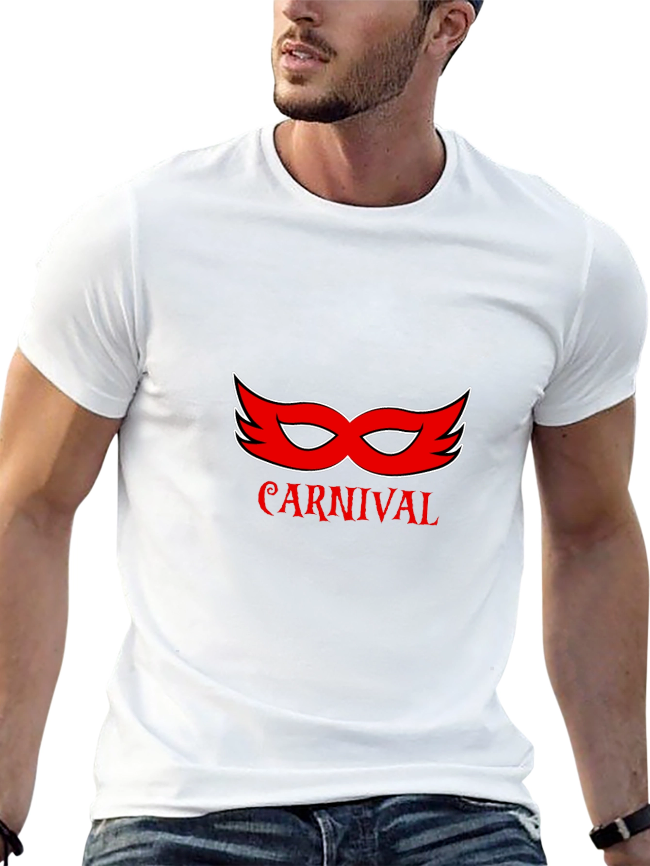 Carnival Mask T-Shirt - Stylish Graphic Tee