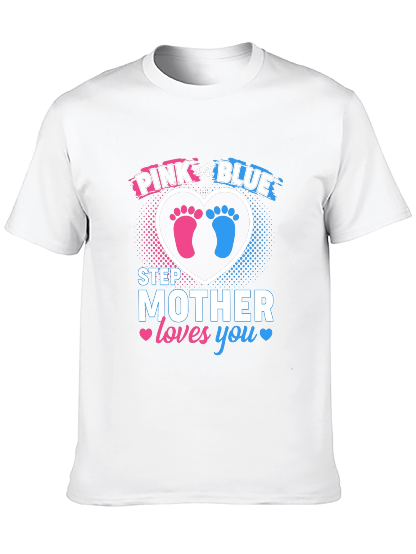 Pink or Blue Step Mother Gender Reveal Shirt