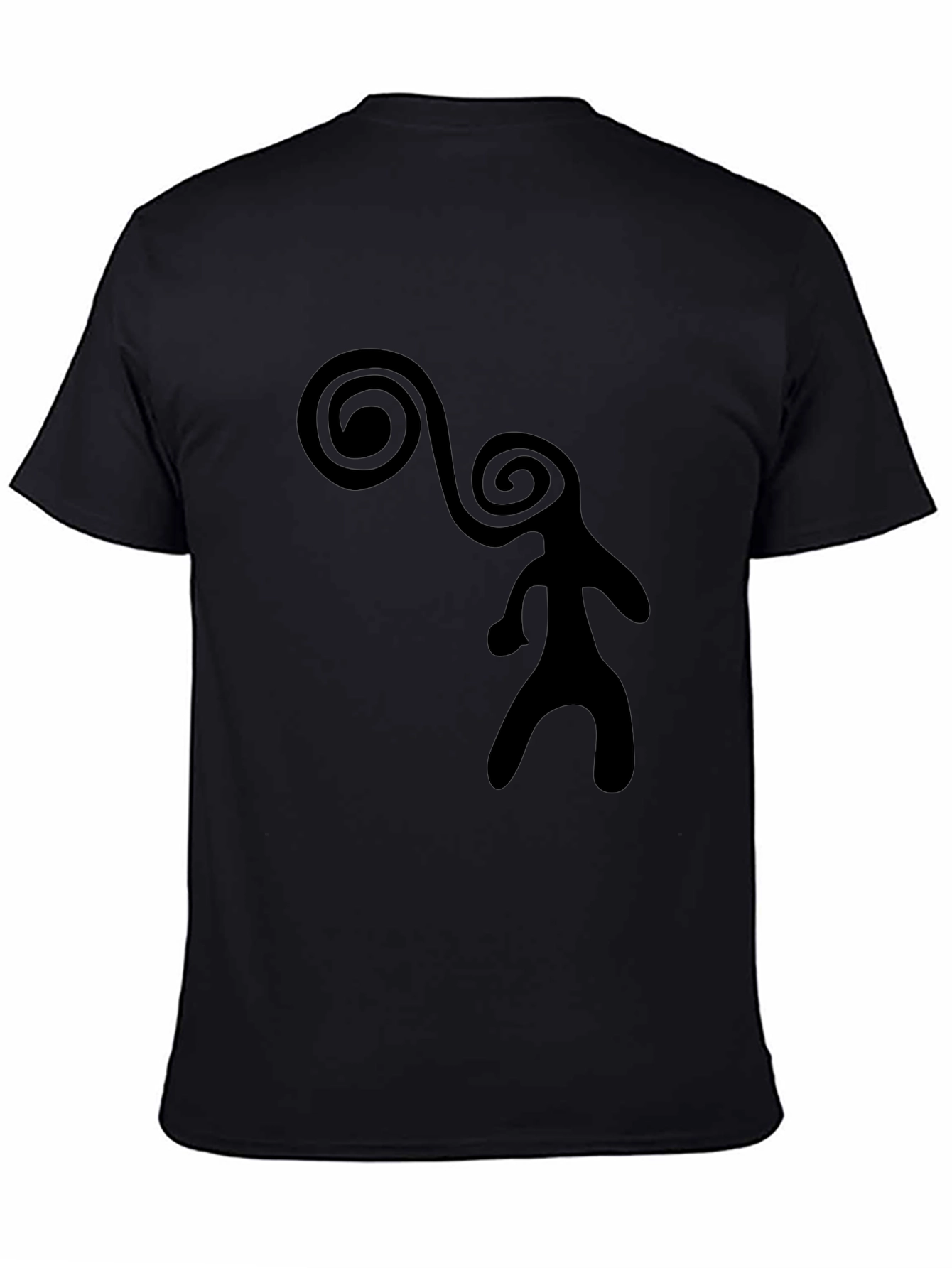 Abstract Black Graphic Tee