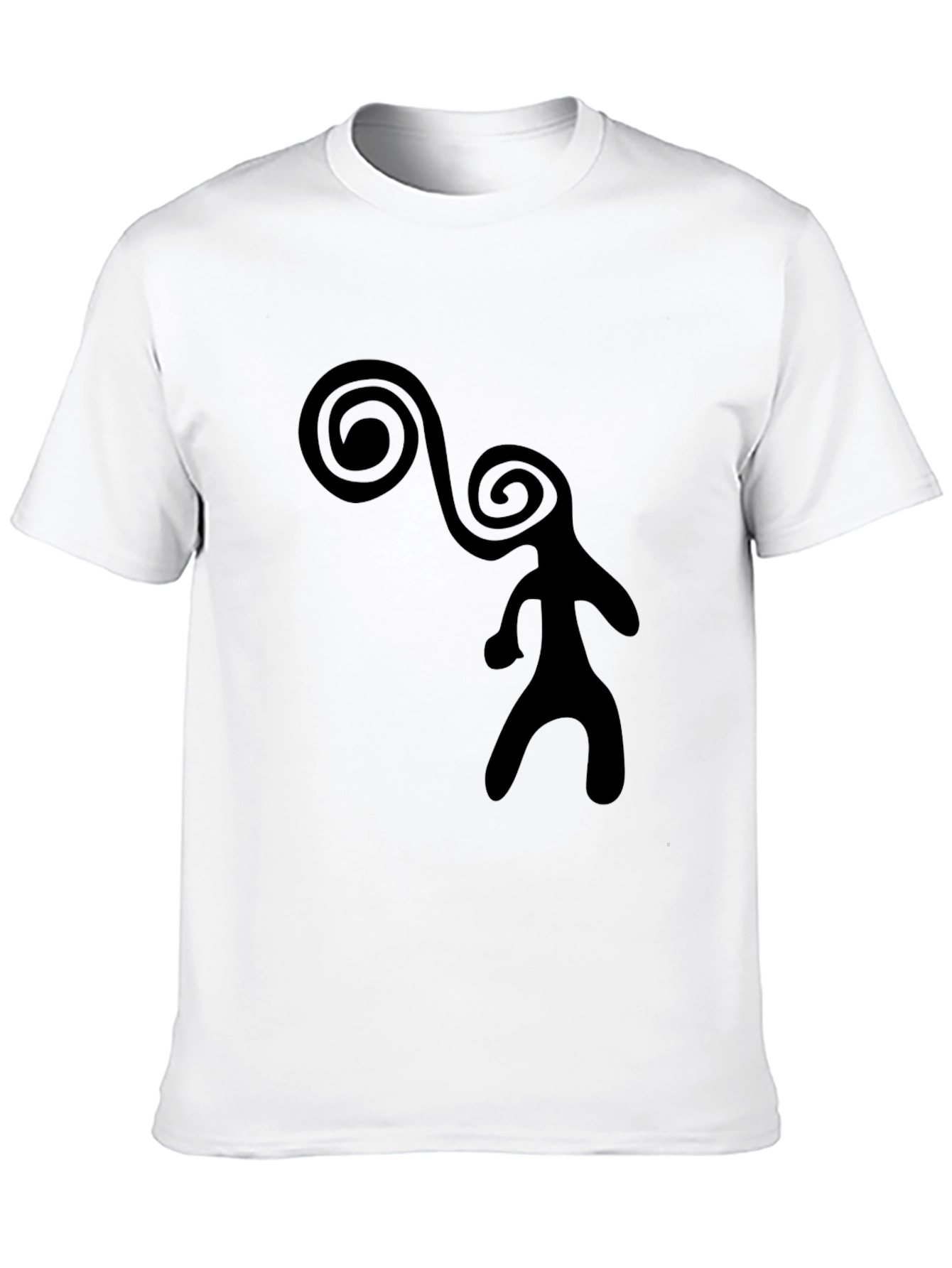 Abstract Black Graphic Tee