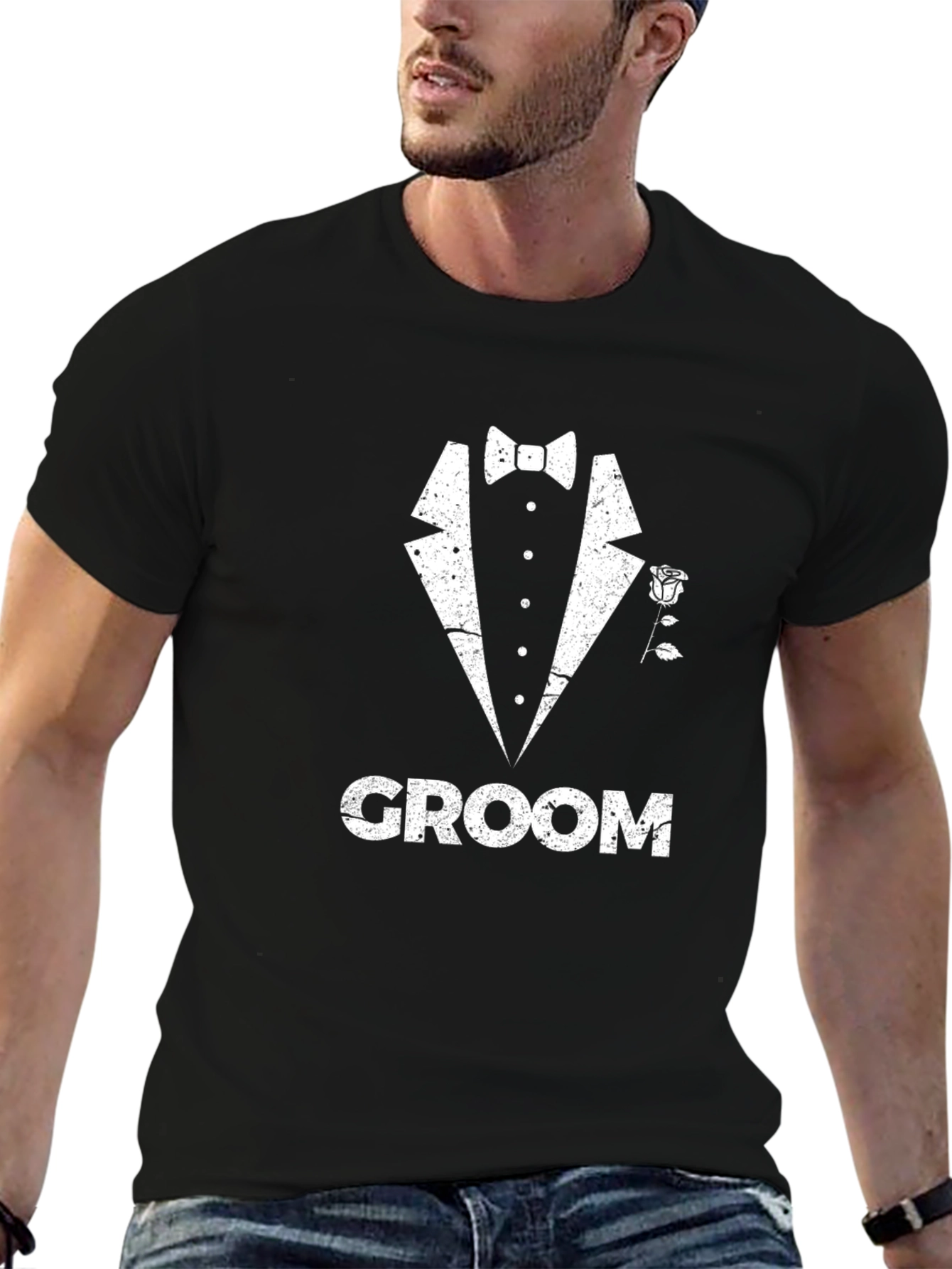 Groom Tuxedo T-Shirt - Wedding Party Apparel