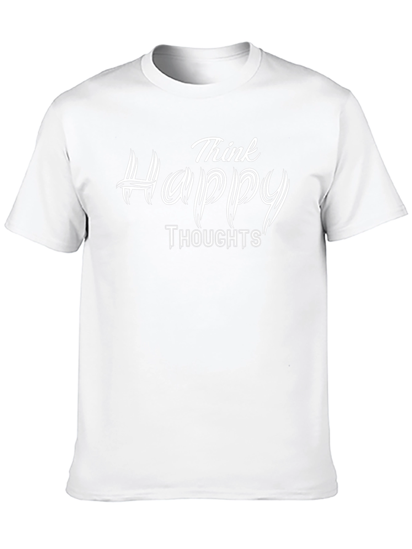 Think Happy Thoughts Graphic Tee - Black