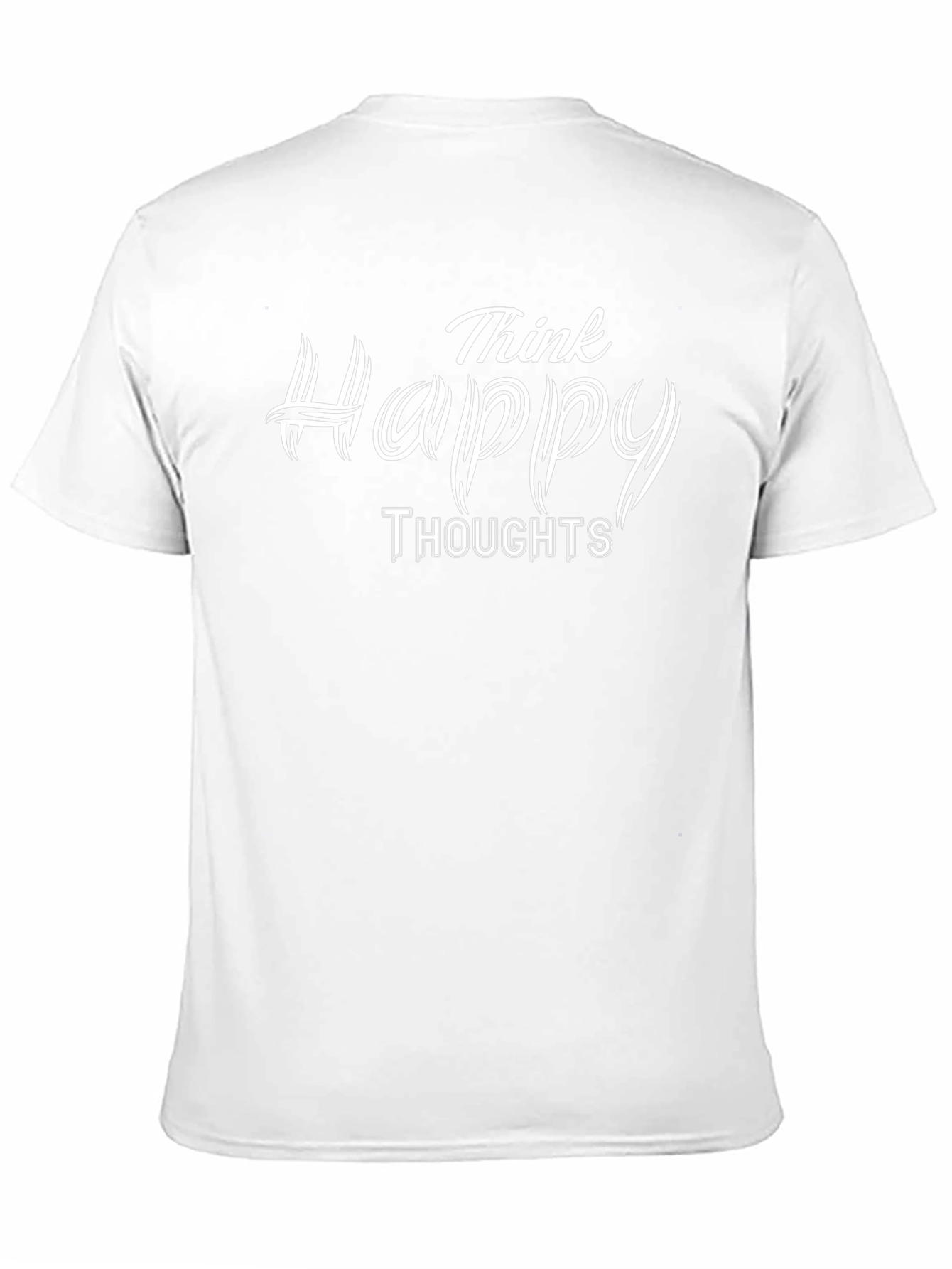 Think Happy Thoughts Graphic Tee - Black