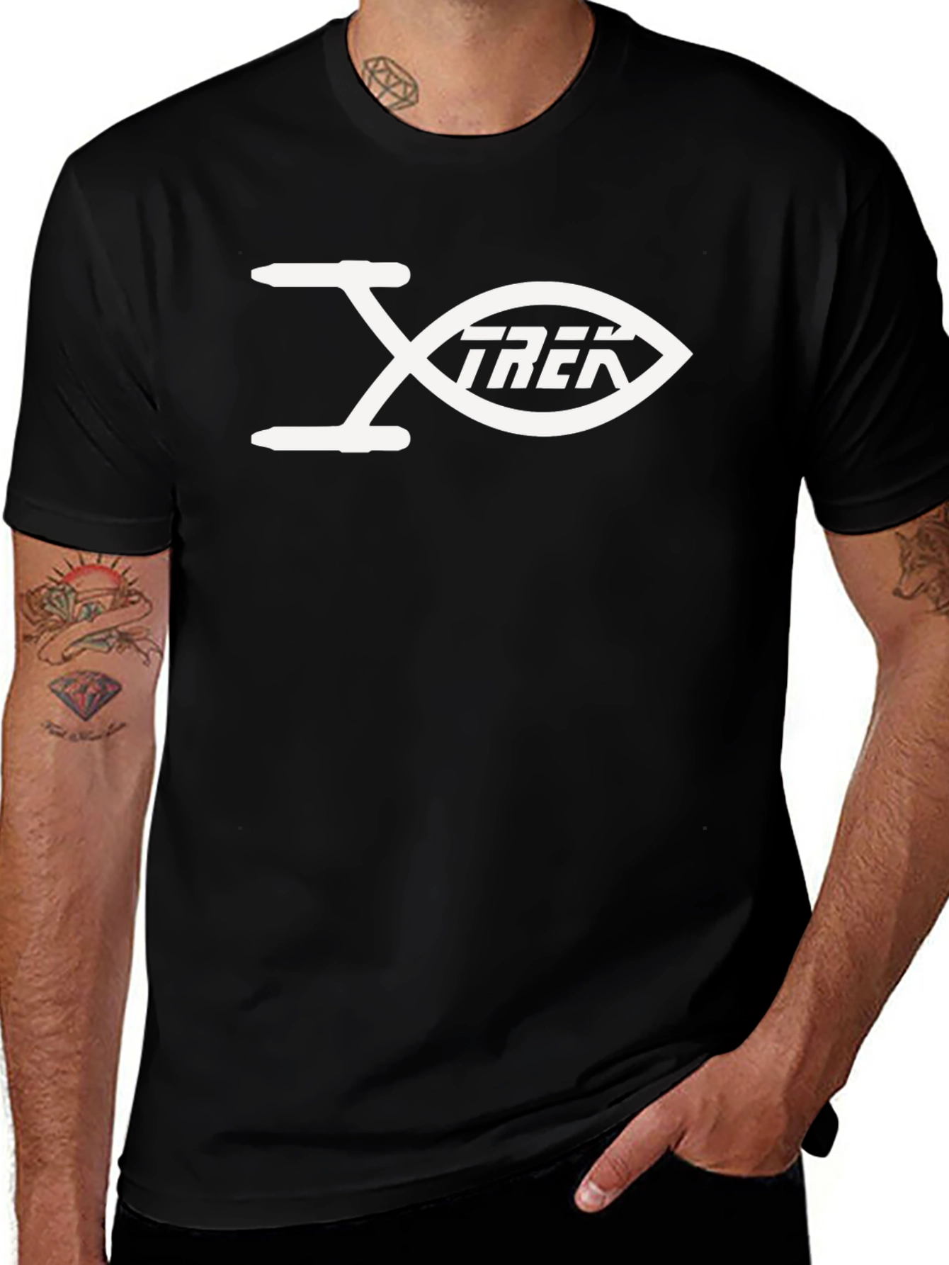 Star Trek Jesus Fish T-Shirt - Bold Graphic Tee