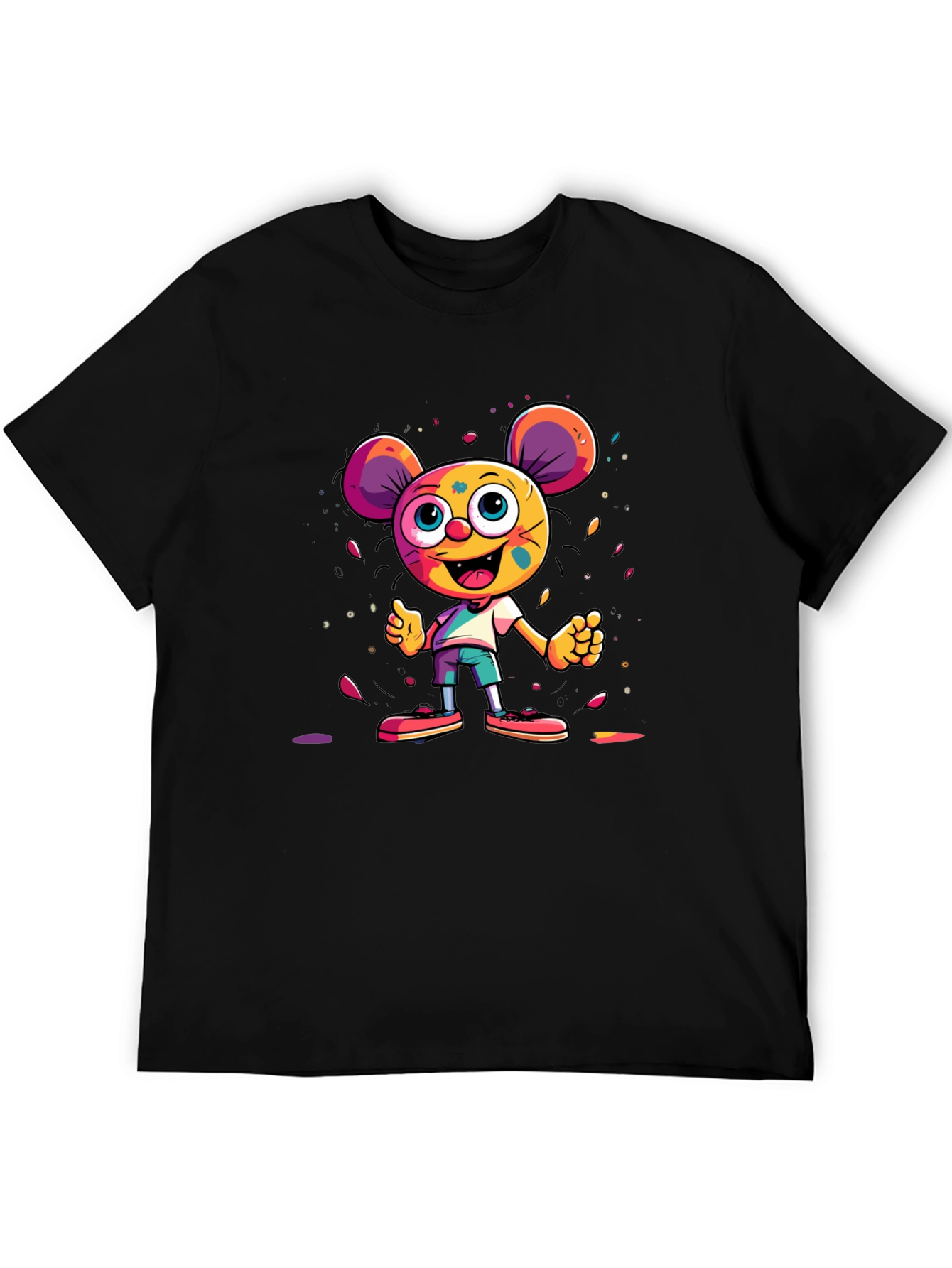 Cartoon Character Graphic Tee - Unisex