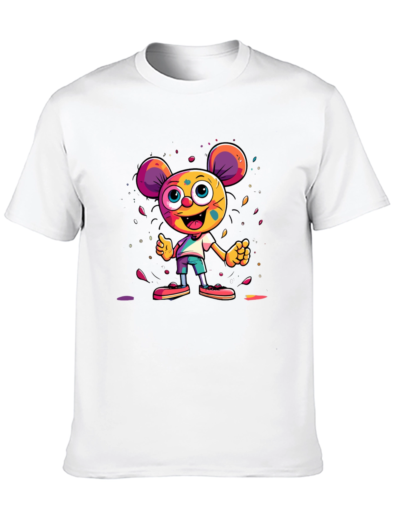 Cartoon Character Graphic Tee - Unisex