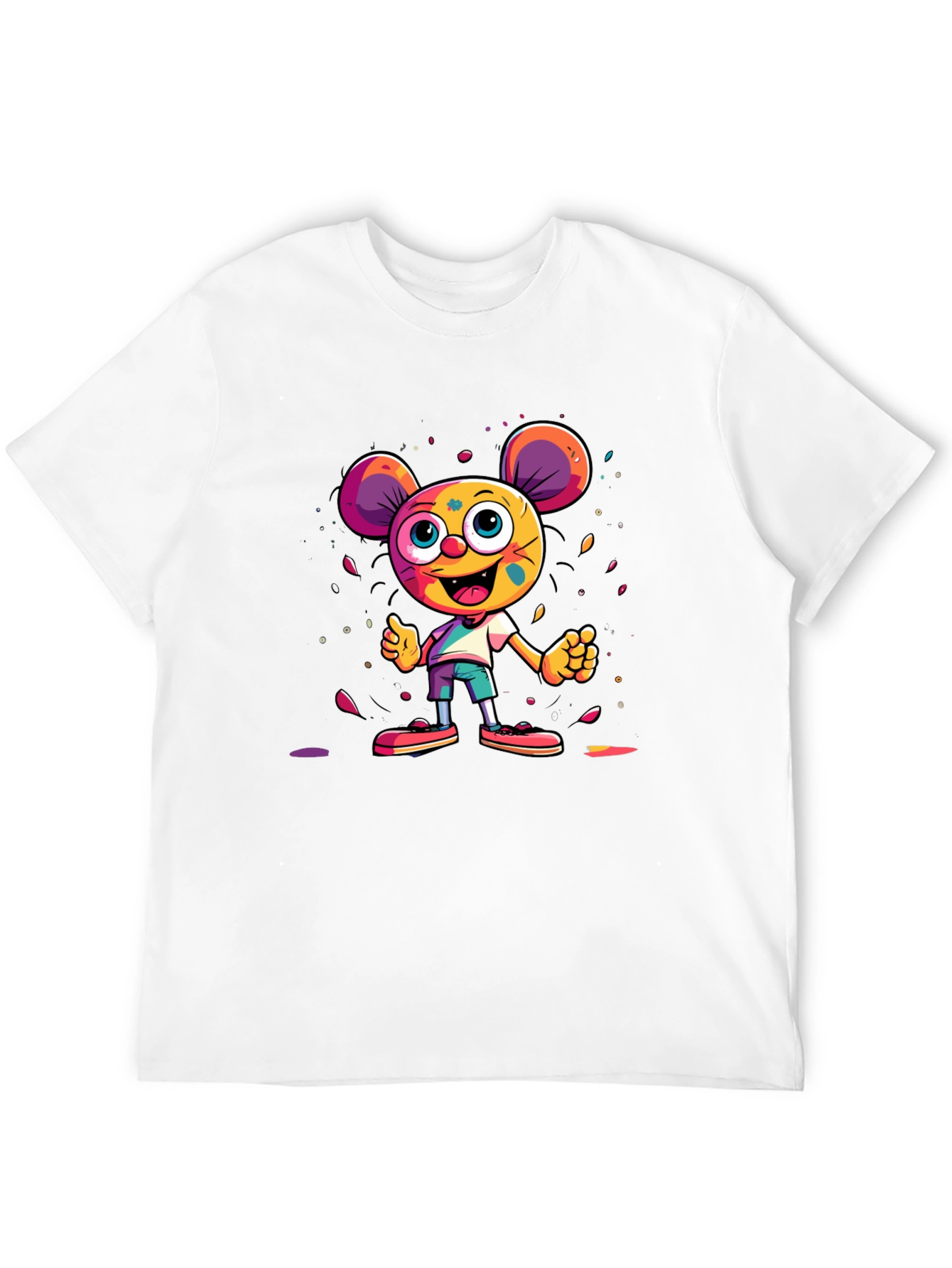 Cartoon Character Graphic Tee - Unisex
