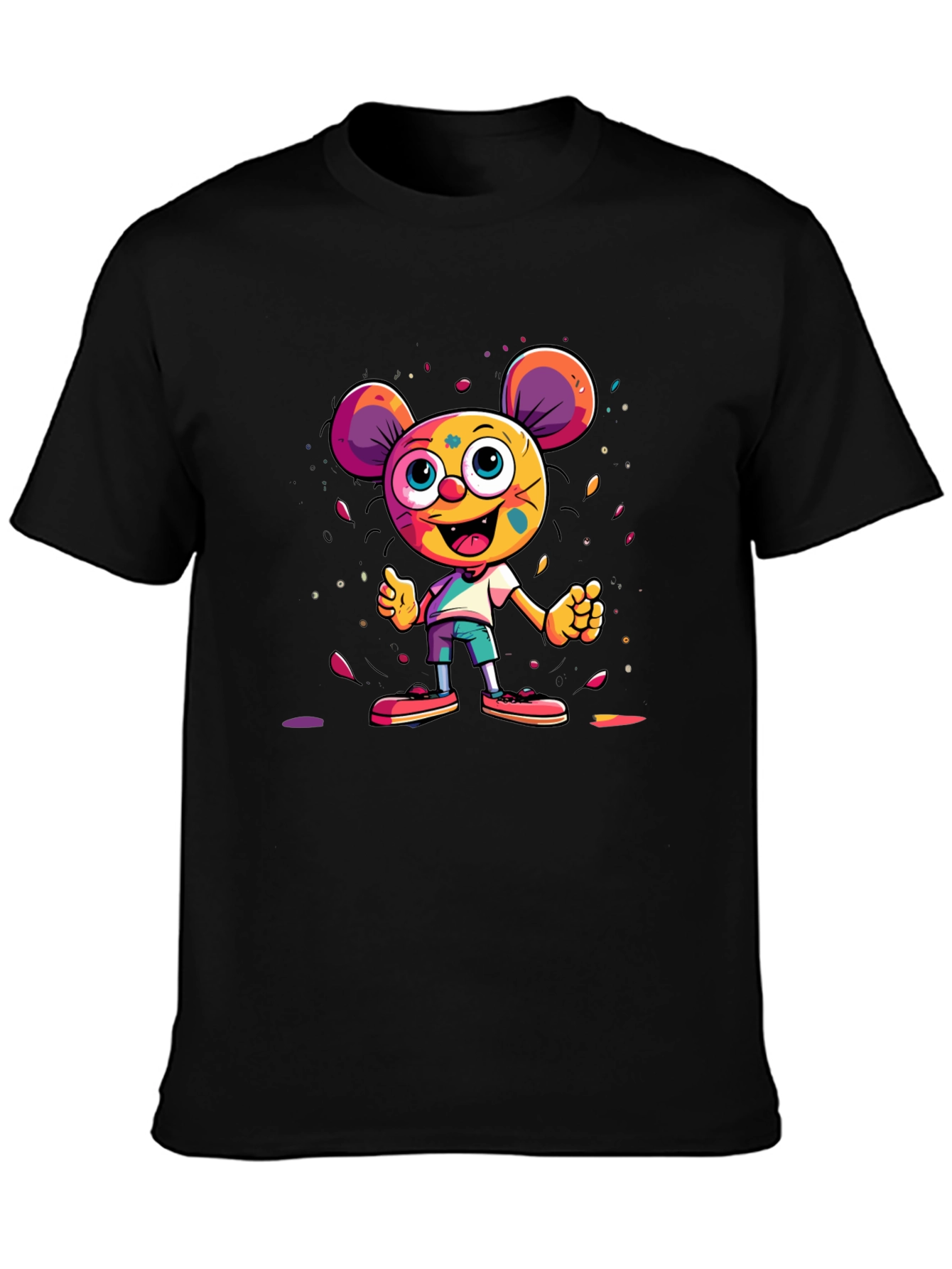 Cartoon Character Graphic Tee - Unisex