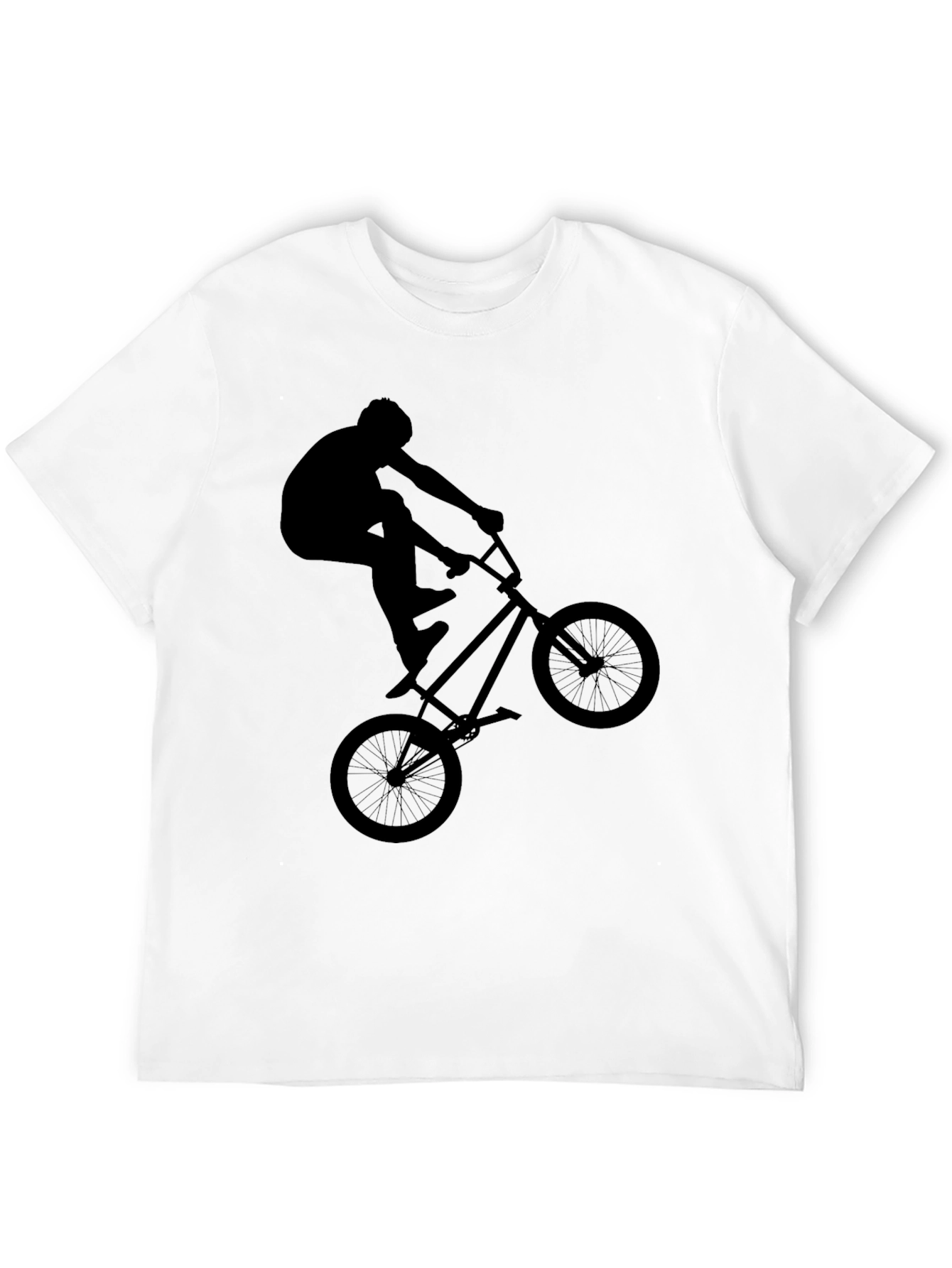 BMX Rider Graphic Tee - Black Casual Shirt