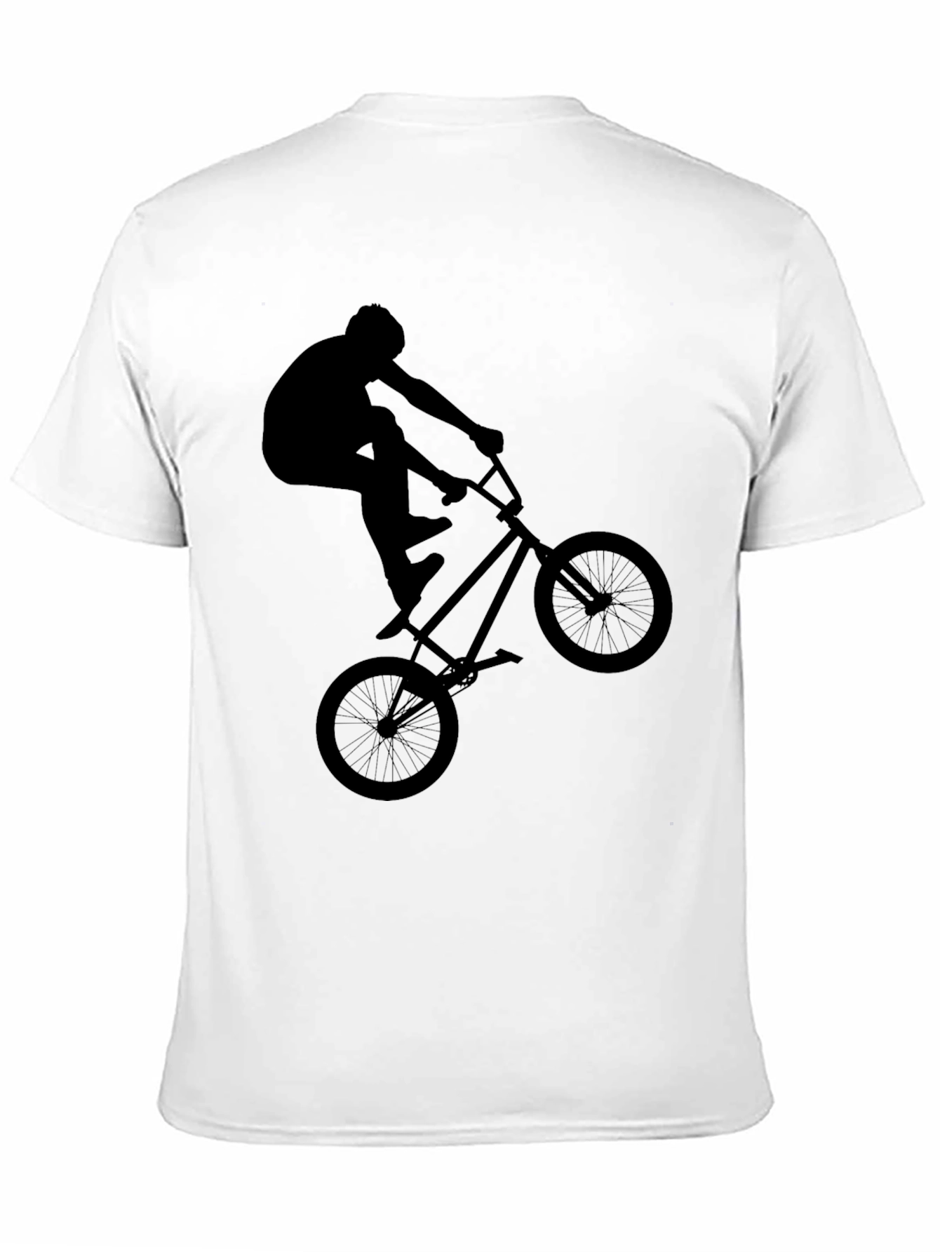 BMX Rider Graphic Tee - Black Casual Shirt