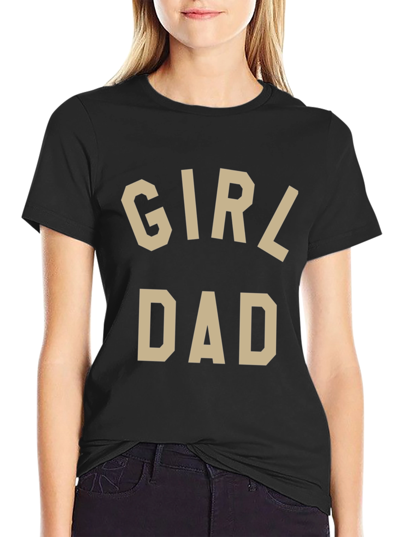 Girl Dad T-Shirt - Black Casual Tee