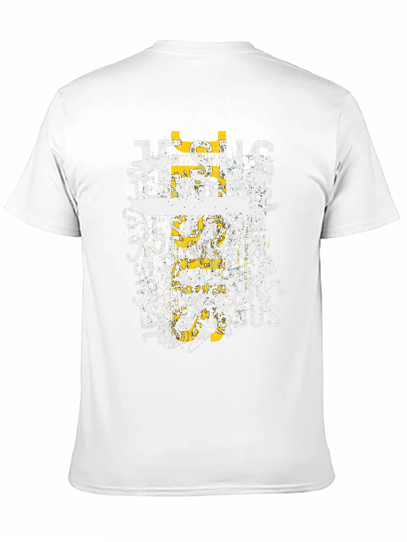 Jesus Graphic Print Crew Neck Tee