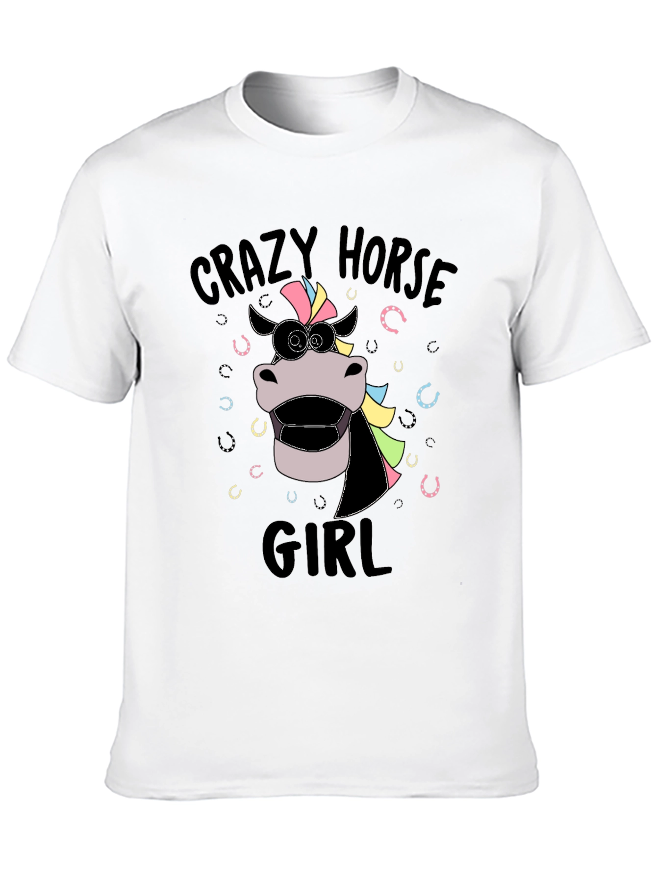 Crazy Horse Girl Graphic T-Shirt
