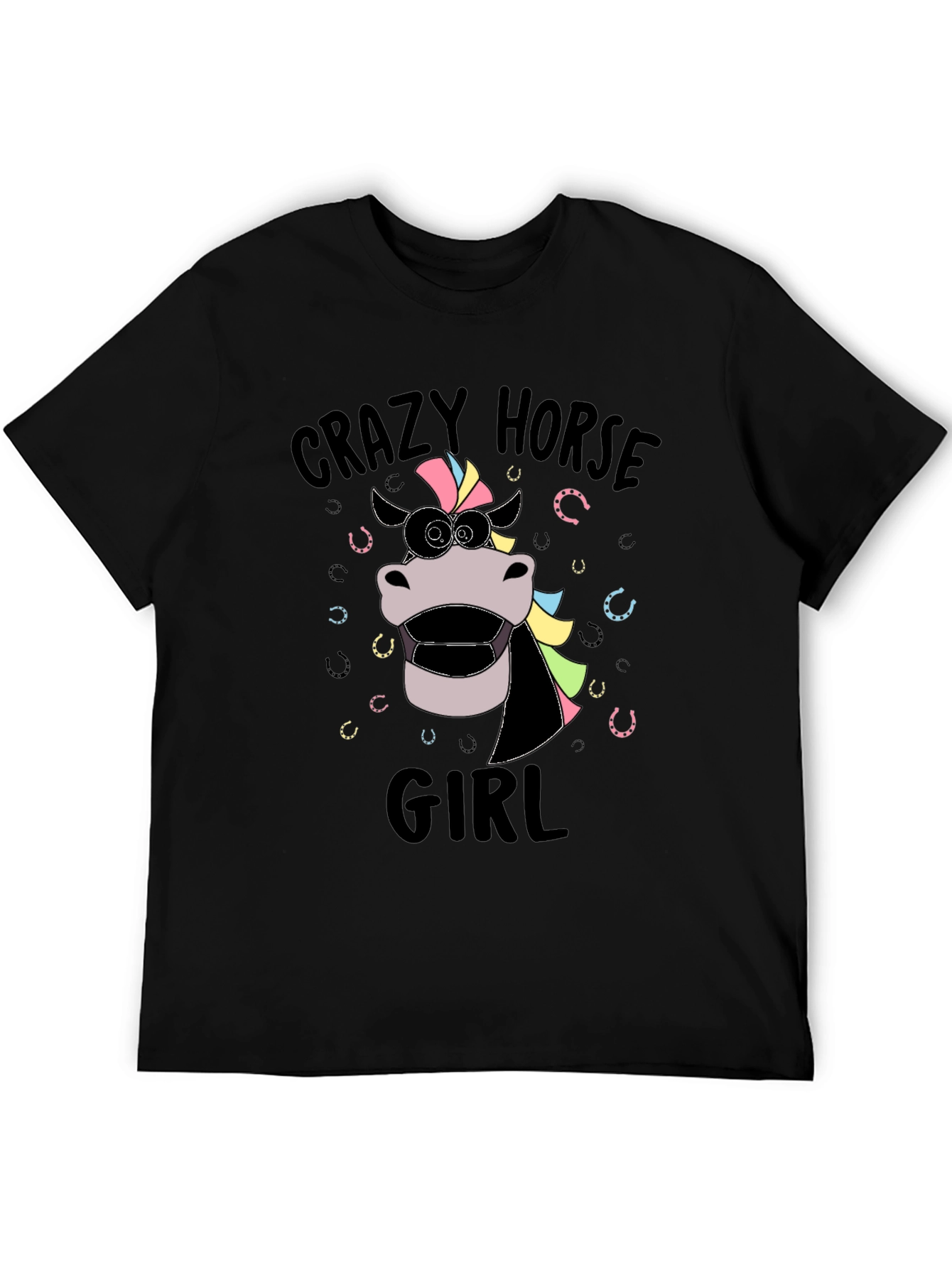 Crazy Horse Girl Graphic T-Shirt