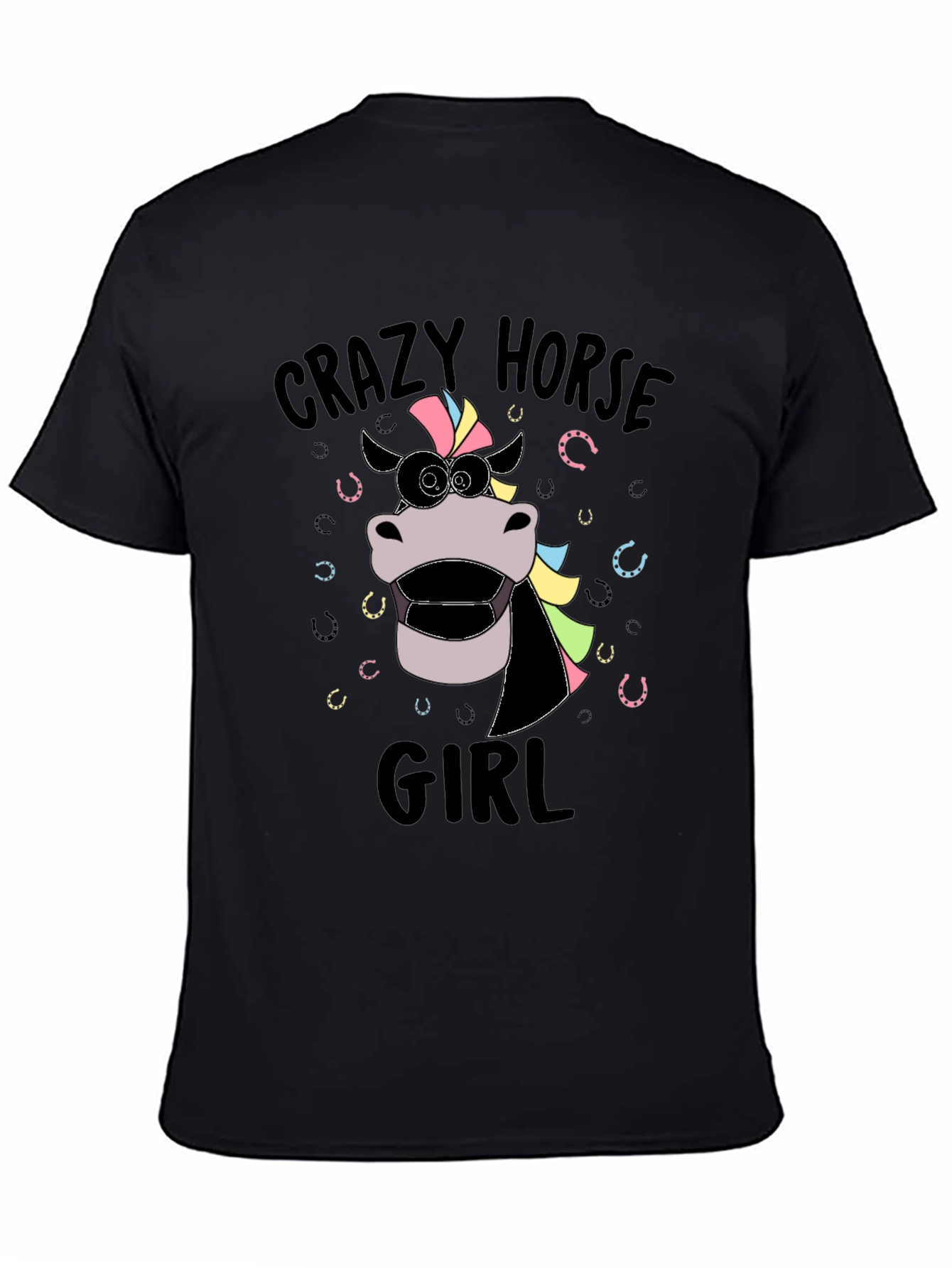 Crazy Horse Girl Graphic T-Shirt